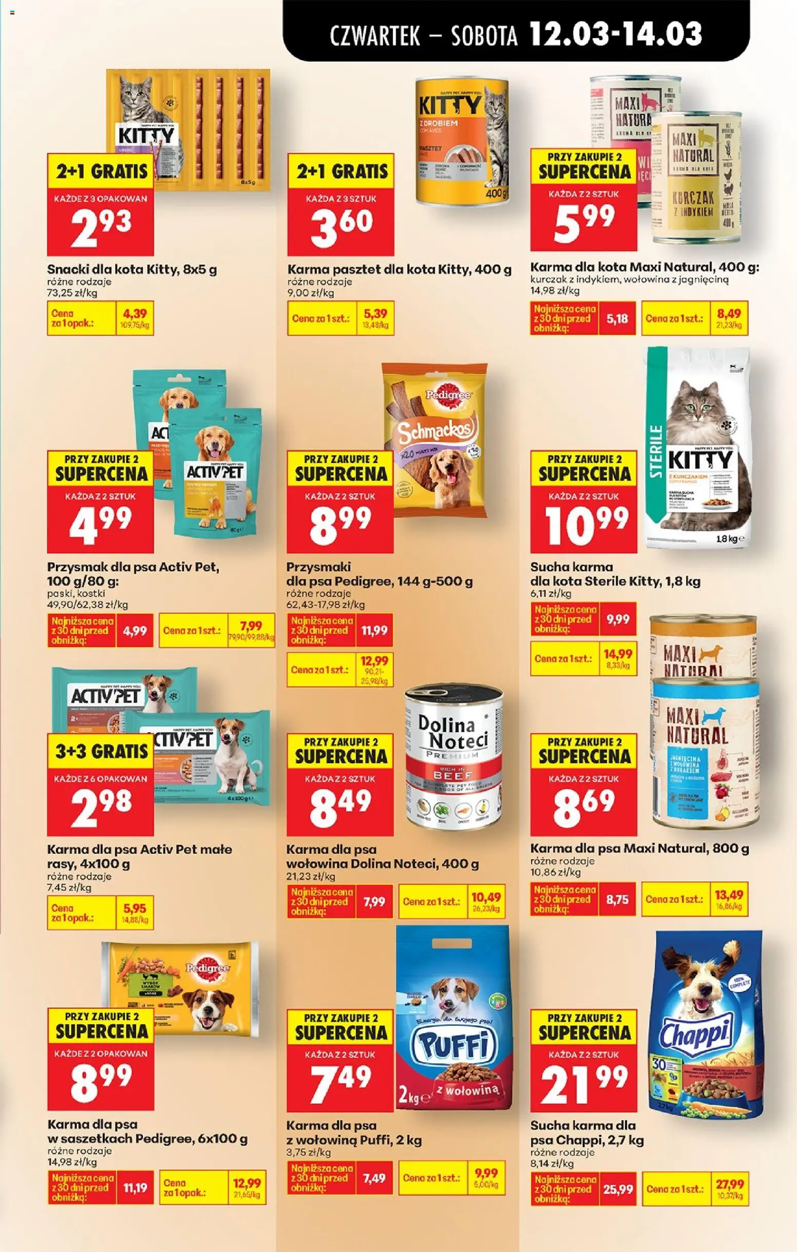 Biedronka Polsko leták - Codziennie niskie ceny od 12.03.2026 | Strana: 77 | Produkty: Pedigree