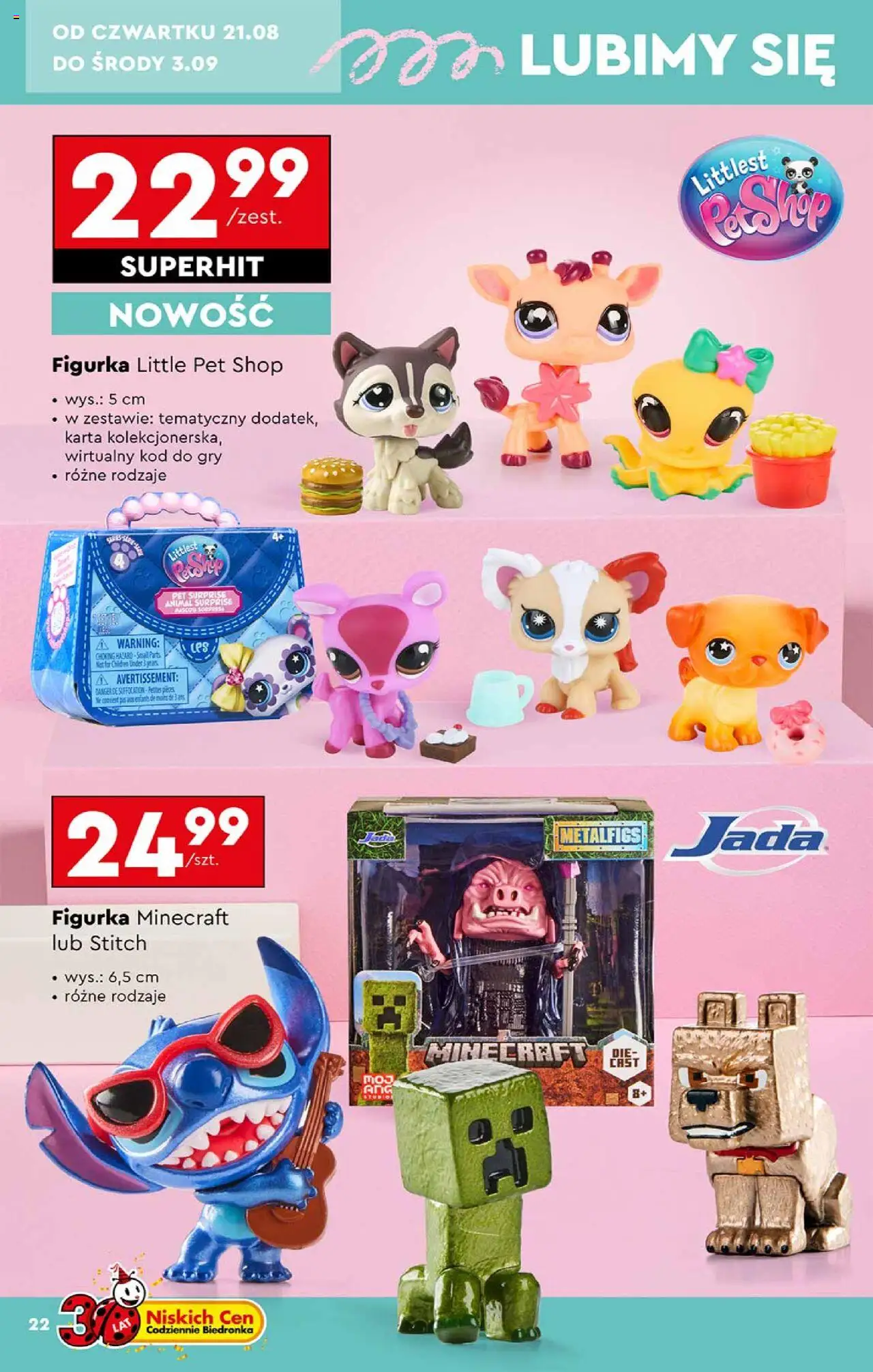 Biedronka gazetka - Hity i inspiracje od 18.08.2025 | Strona: 22 | Produkty: Karta, Gry