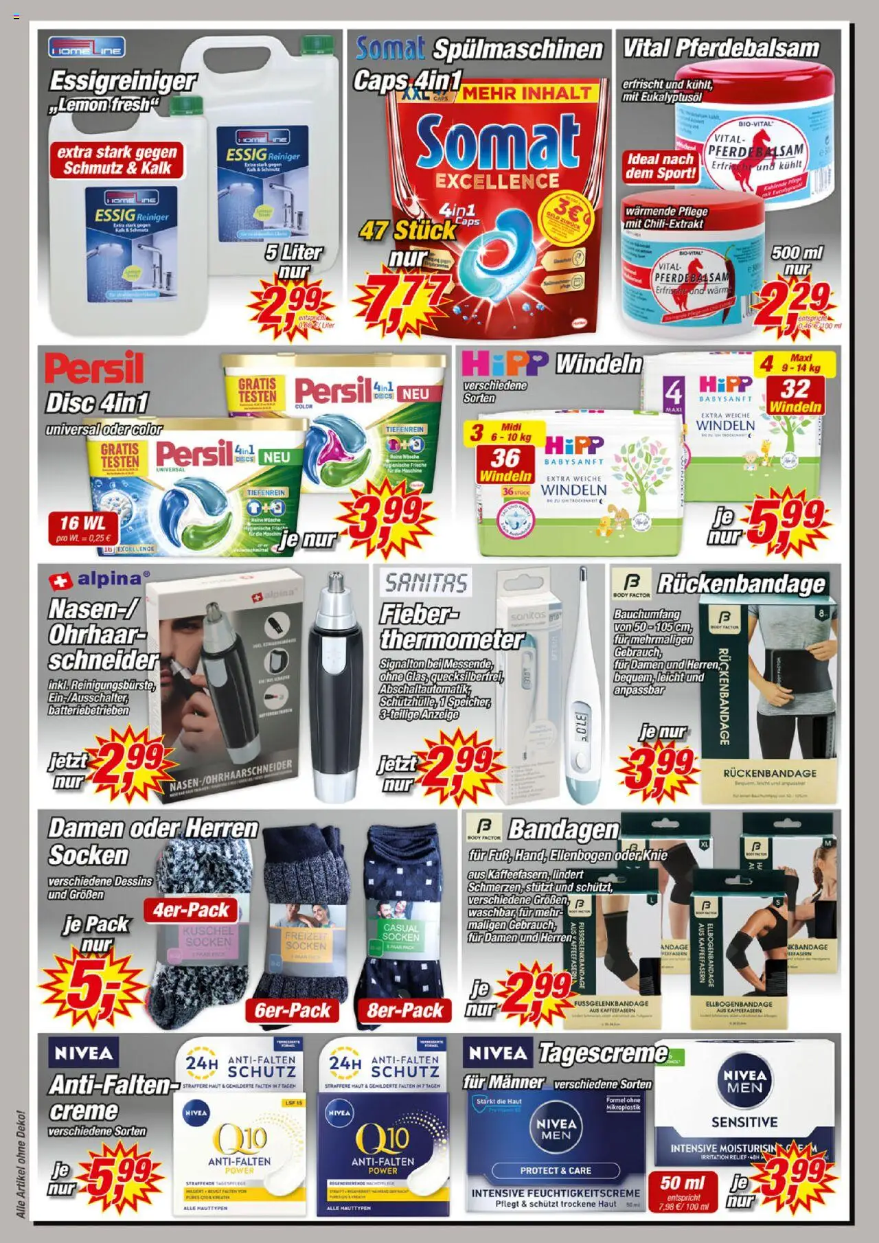 Posten Börse Prospekt 	 – gültig ab 21.09.2025 | Seite: 6 | Produkte: Essig, Creme, Socken, Persil