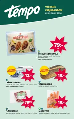 Tempo - erbjudanden - Förhandsvisning av reklamblad från butik Tempo aktuell från 02.02.2026