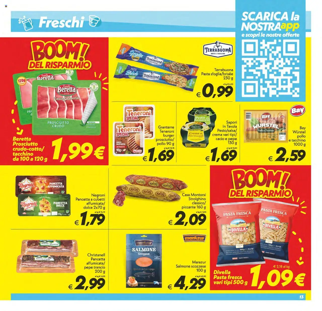 Volantino SuperConveniente del 23.09.2025 | Pagina: 13 | Prodotti: Tacchino, Pepe, Pasta, Wurstel