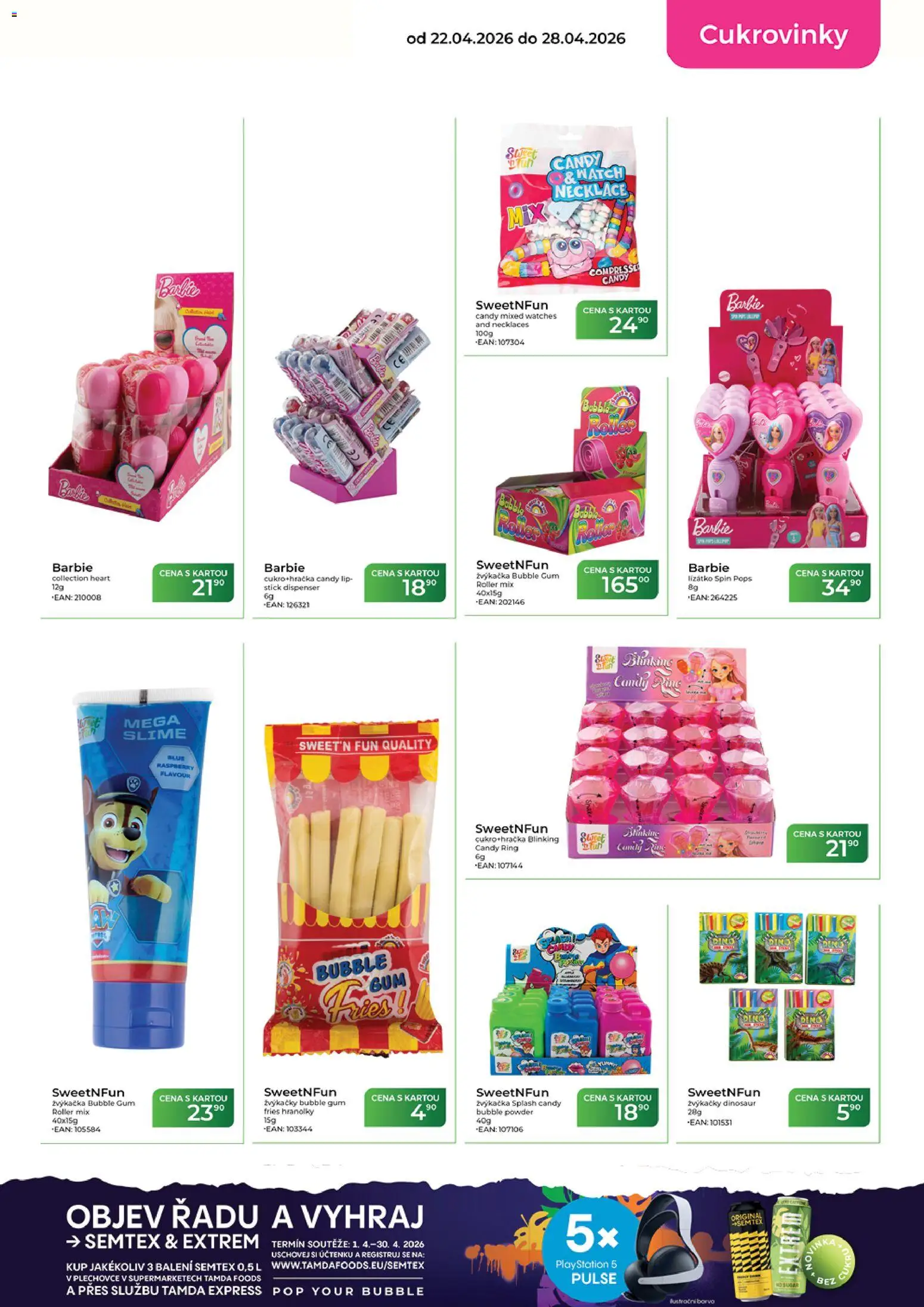 Tamda Foods leták od 22.04.2026 | Strana: 35 | Produkty: Hranolky, Playstation, Semtex, Barbie