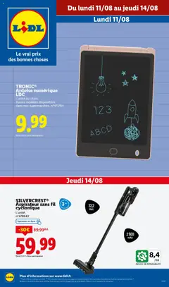 LIDL - Prévisualisation de LIDL catalogue les bonnes affaires de la semaine valide à partir de 11.08.2025