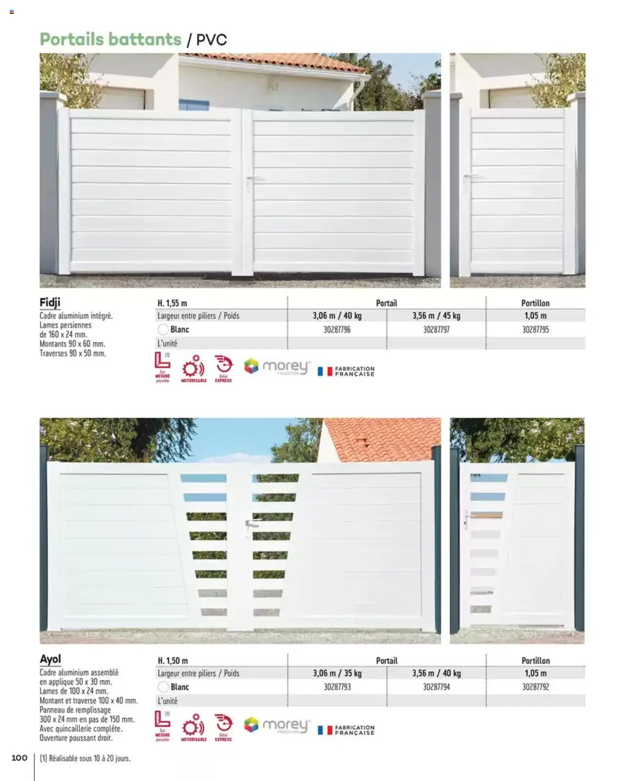  | Page: 100 | Produits: Poids, Persiennes, Portail, Cadre
