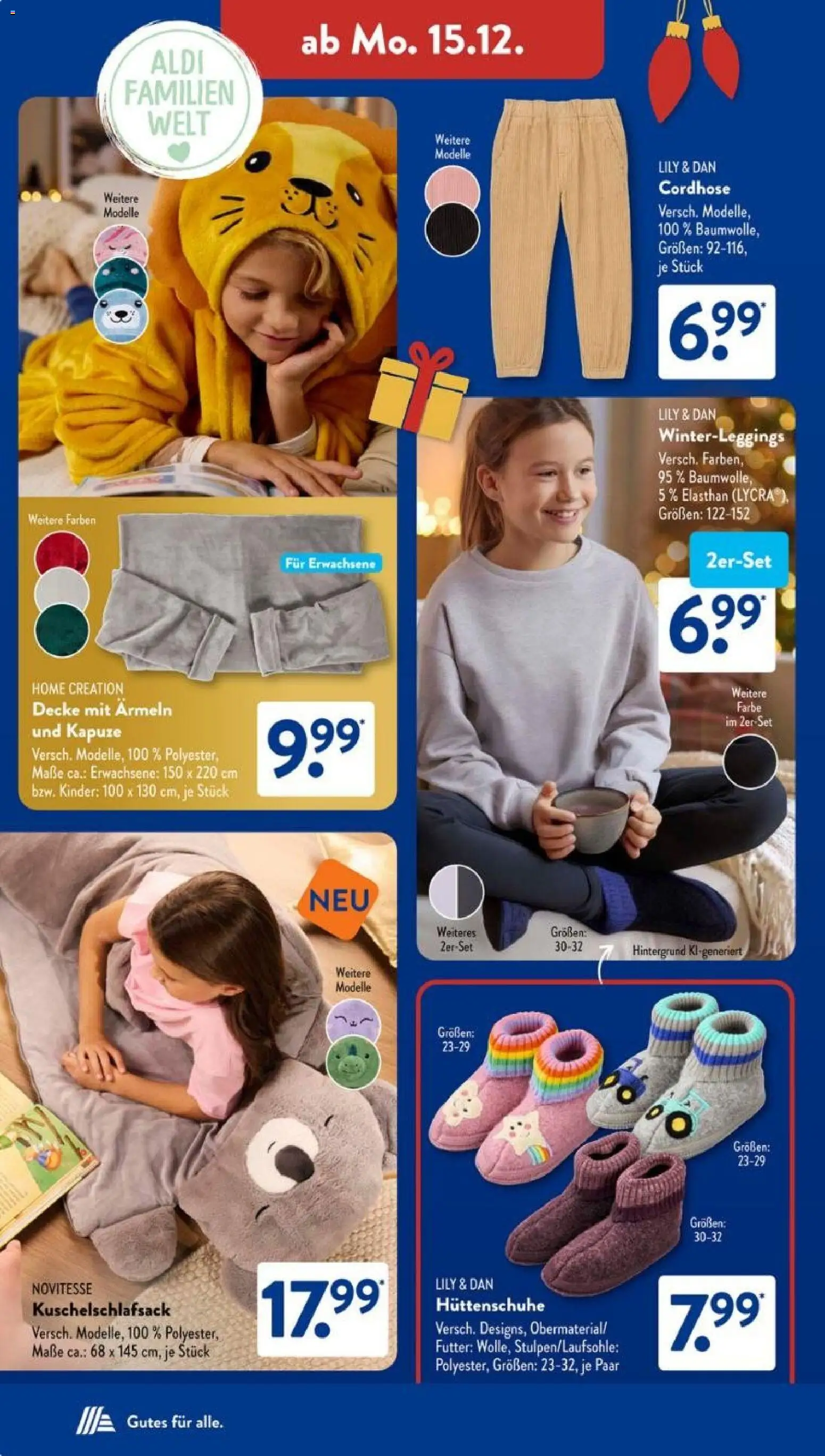 Aldi Süd Prospekt 	 – gültig ab 15.12.2025 | Seite: 4 | Produkte: Decke, Home creation