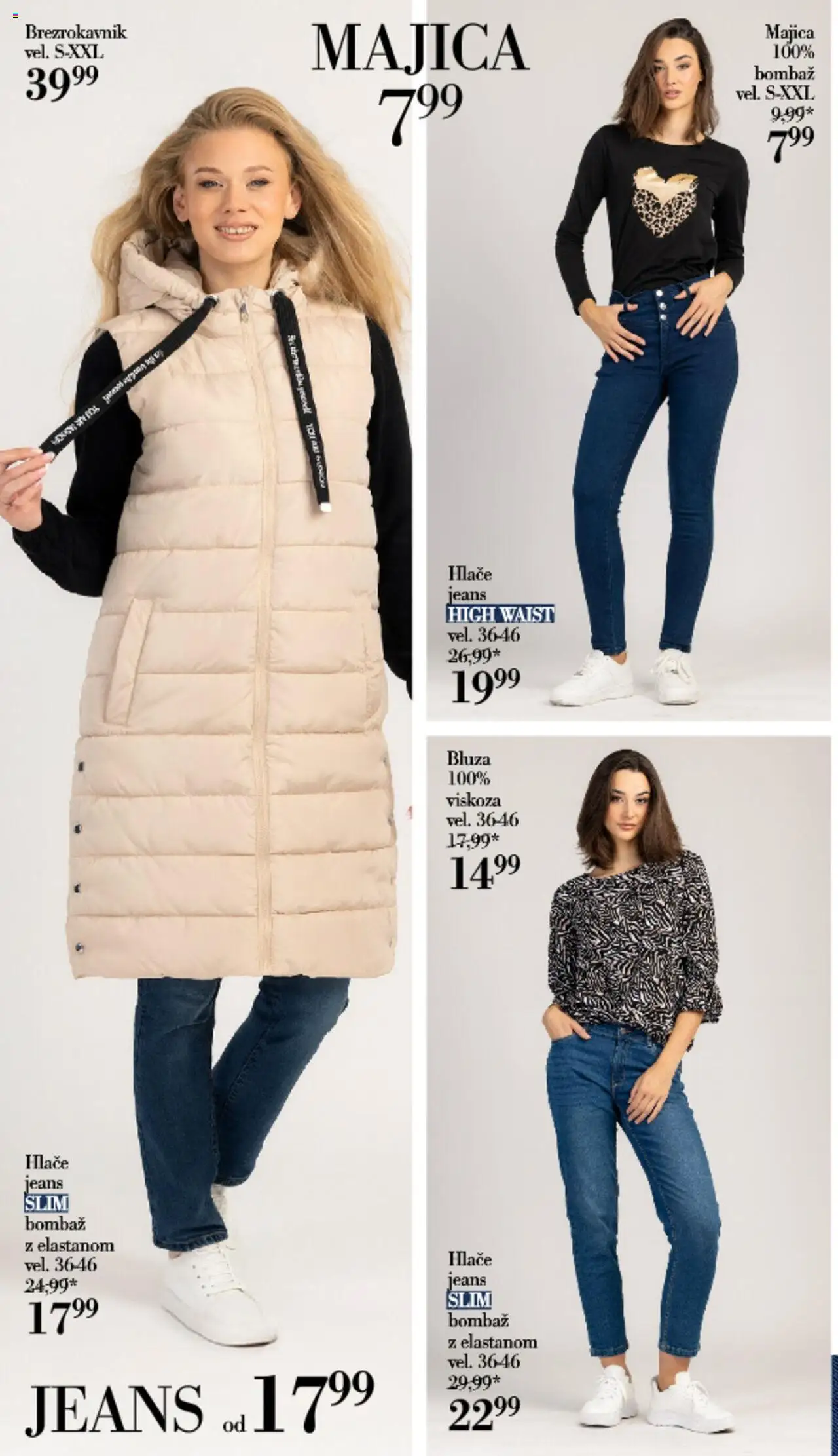 Novi Mana katalog ponudbe – veljaven od 17.09.2025 | Stran: 2 | Izdelki: Majica, Bluza, Brezrokavnik, Hlace