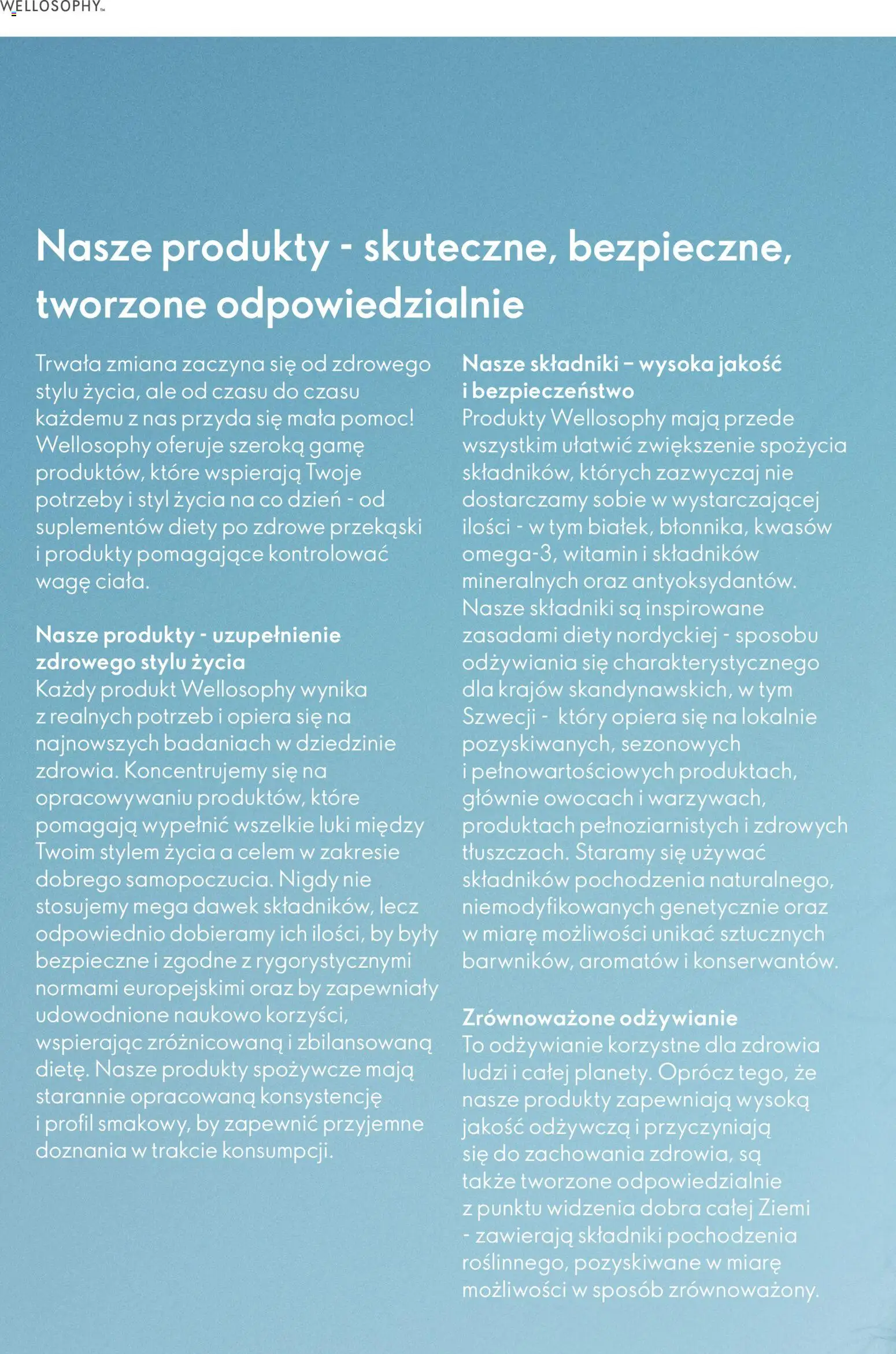 Oriflame Katalog - Przewodnik po produktach Wellosophy od 15.11.2023 | Strona: 9