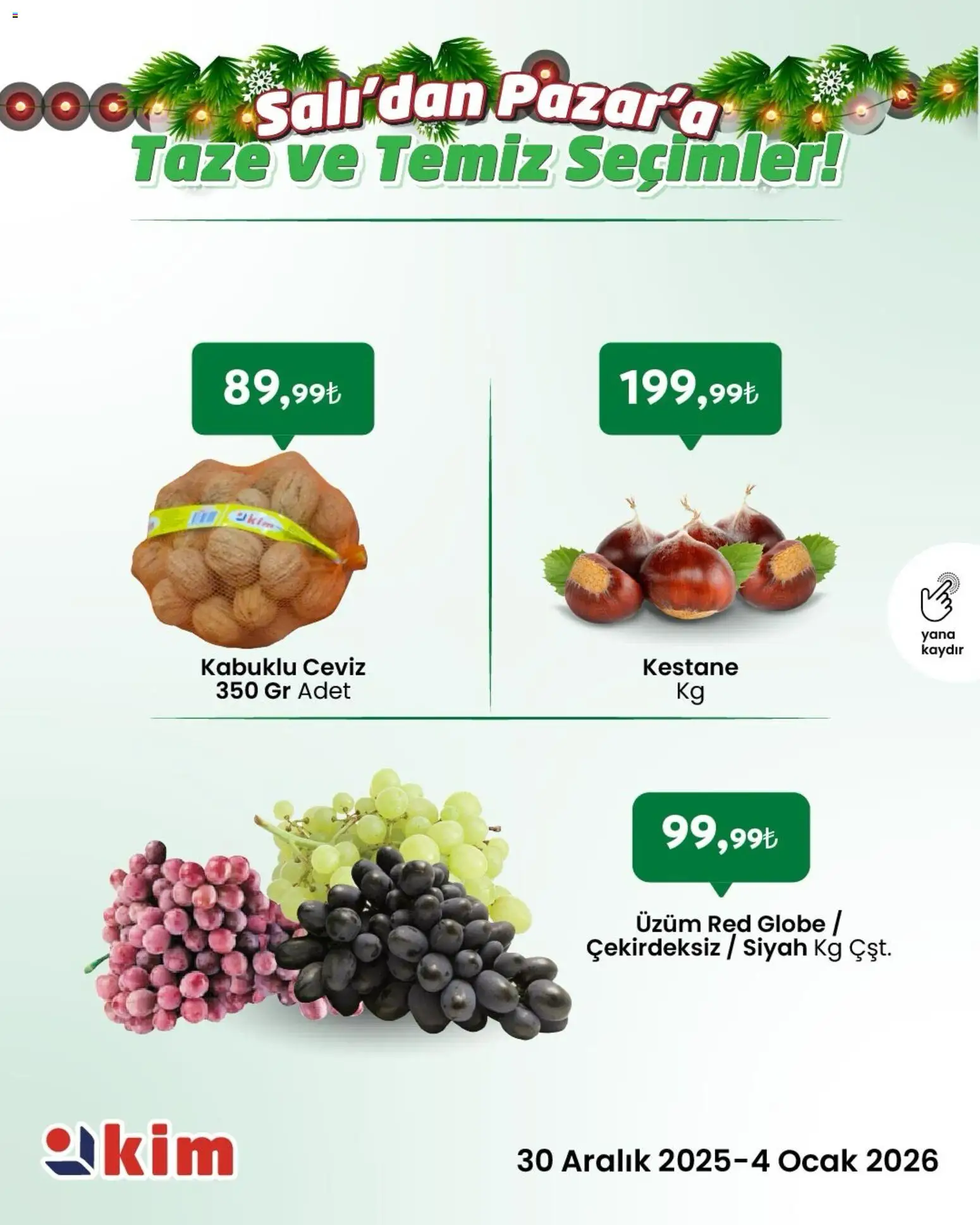 Kim Market Salı’dan Pazar’a Taze ve Temiz Seçimler! - 30.12.2025 tarihinden itibaren geçerlidir | Sayfa: 5