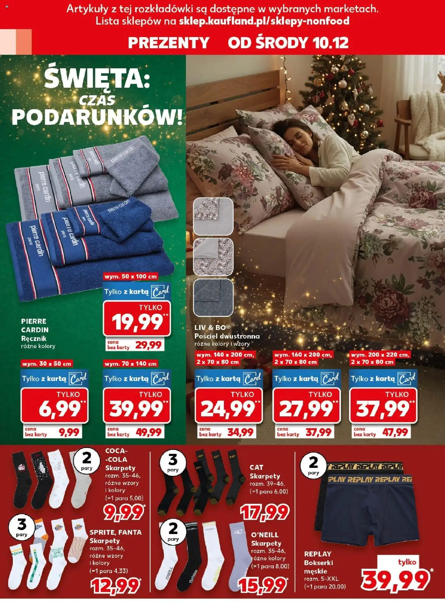 Kaufland gazetka - Mega okazje od 10.12.2025 | Strona: 10 | Produkty: Pościel, Karta, Bokserki, Coca cola