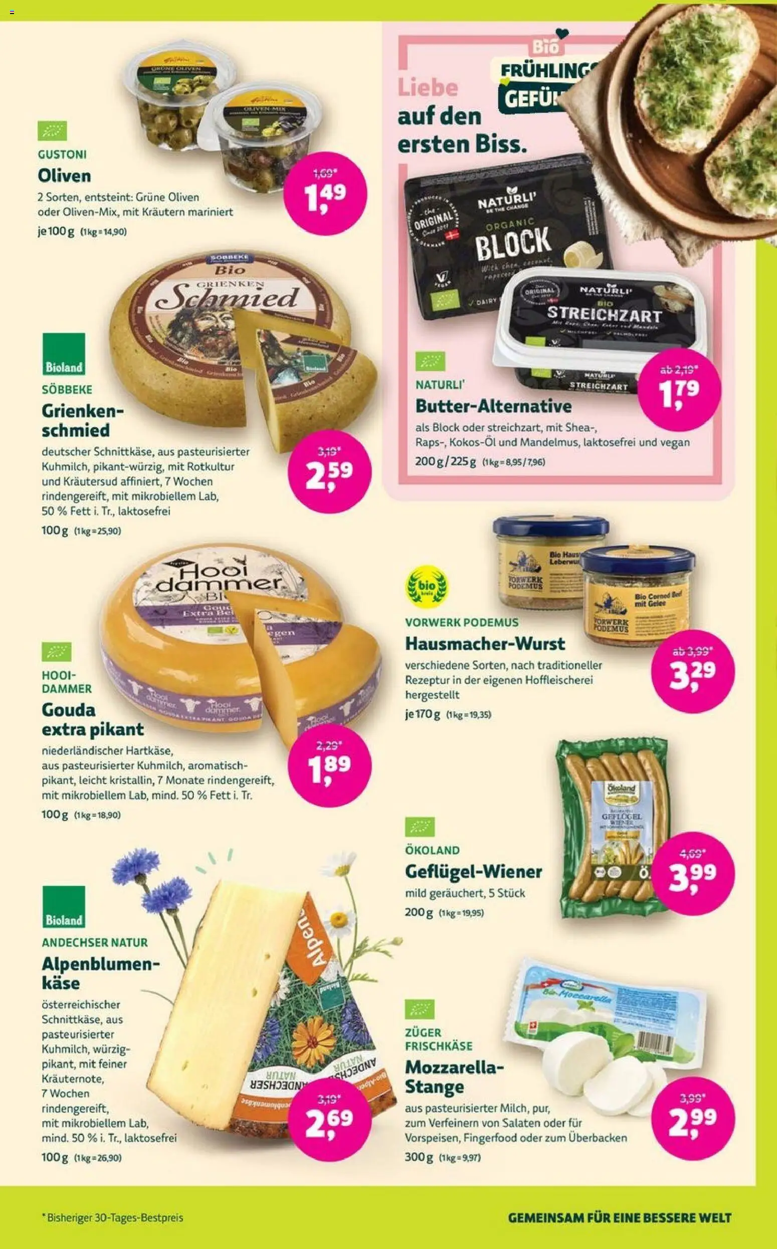 Denns BioMarkt Angebote – gültig ab 08.04.2026 | Seite: 7 | Produkte: Käse, Mozzarella, Gouda, Frischkase