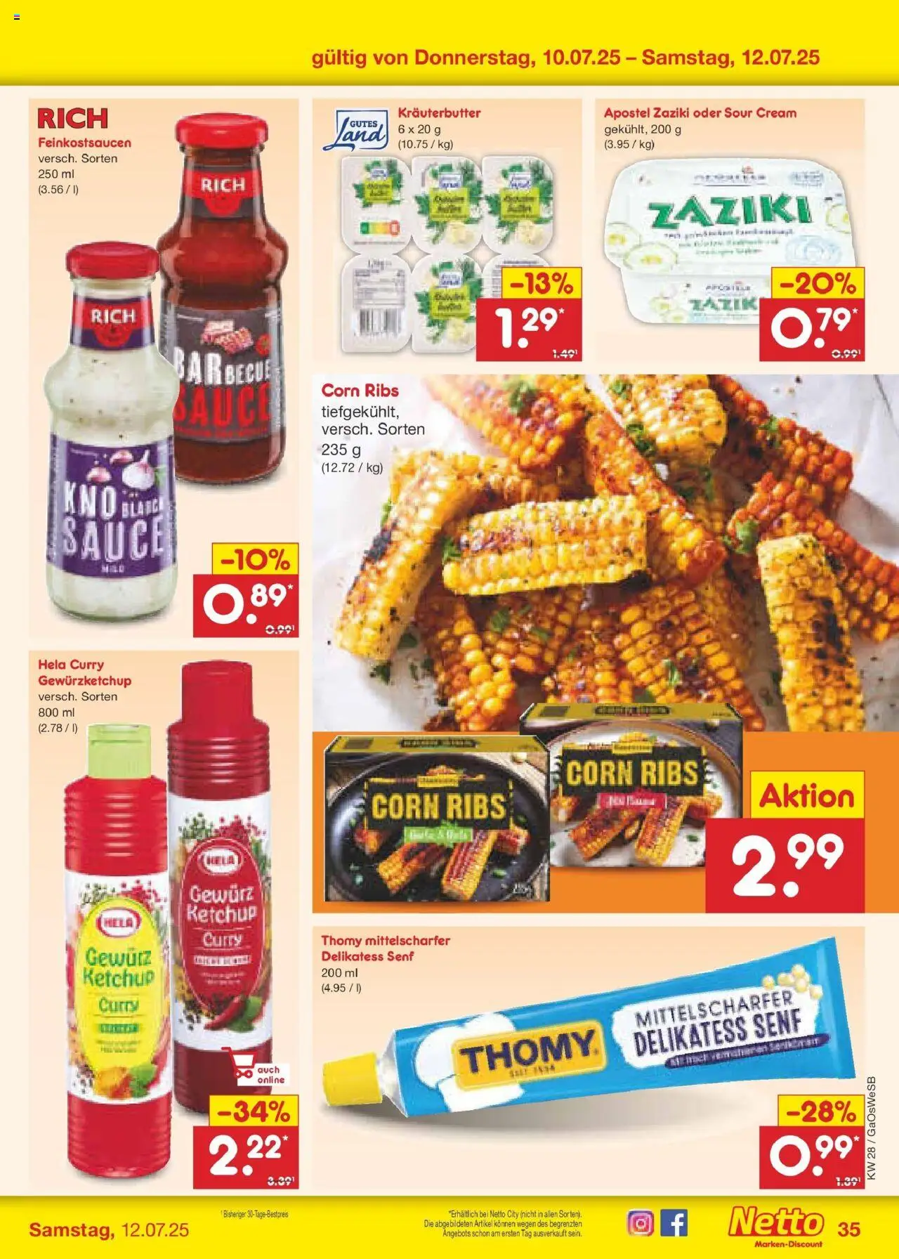 Netto Marken-Discount prospekt Bremen-Lesum	 - gültig ab dem 07.07.2025 | Seite: 51 | Produkte: Butter, Kräuterbutter, Ketchup