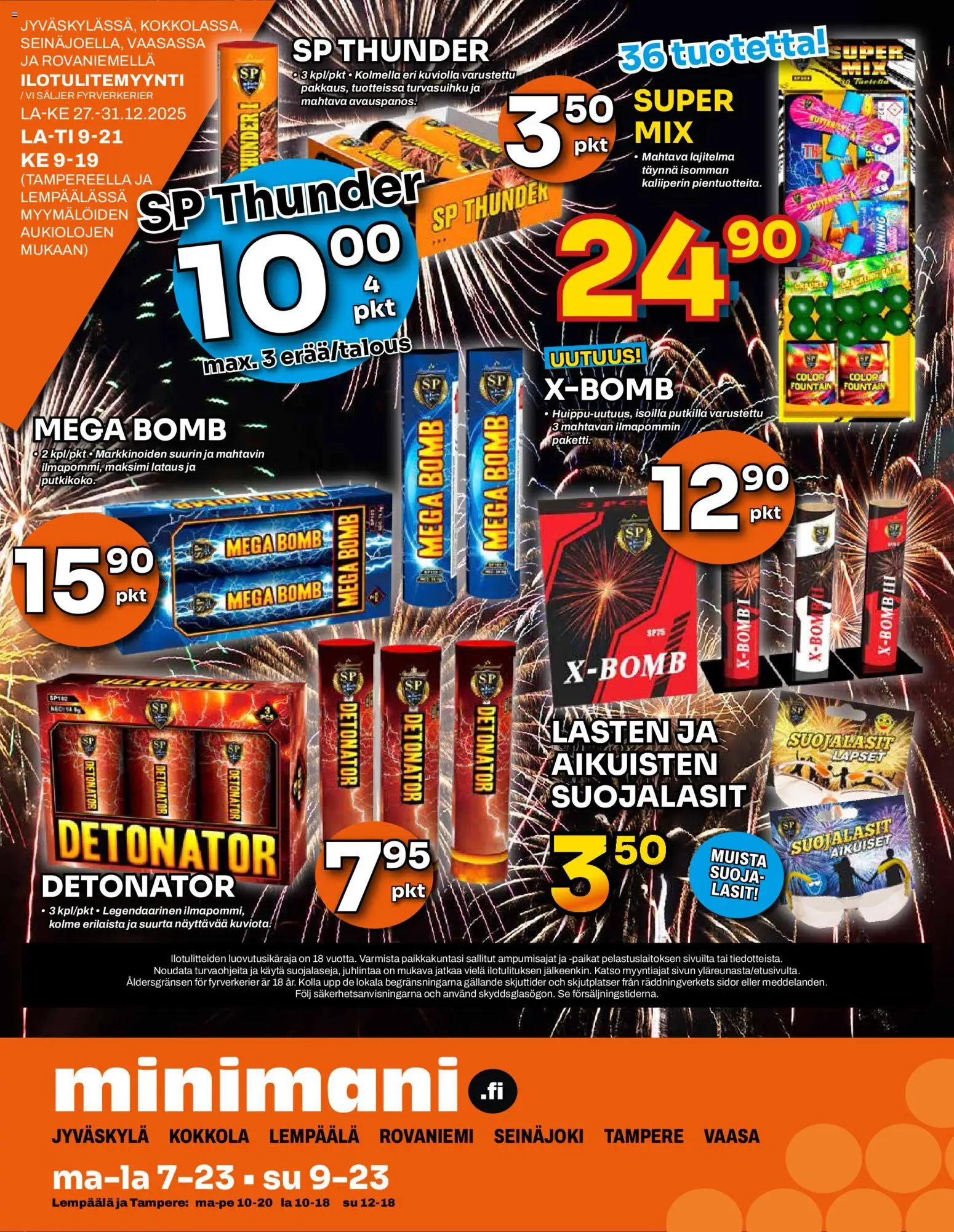 Minimani Tarjoukset - Vaasa – voimassa 29.12.2025 alkaen | Sivu: 6 | Tuotteet: Suojalasit