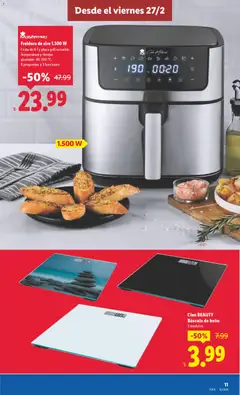 Vista previa Lidl - Hacienda El Rosario válido desde el 27.02.2026 | Página: 11 | Productos: Freidora, Baño, Cesta
