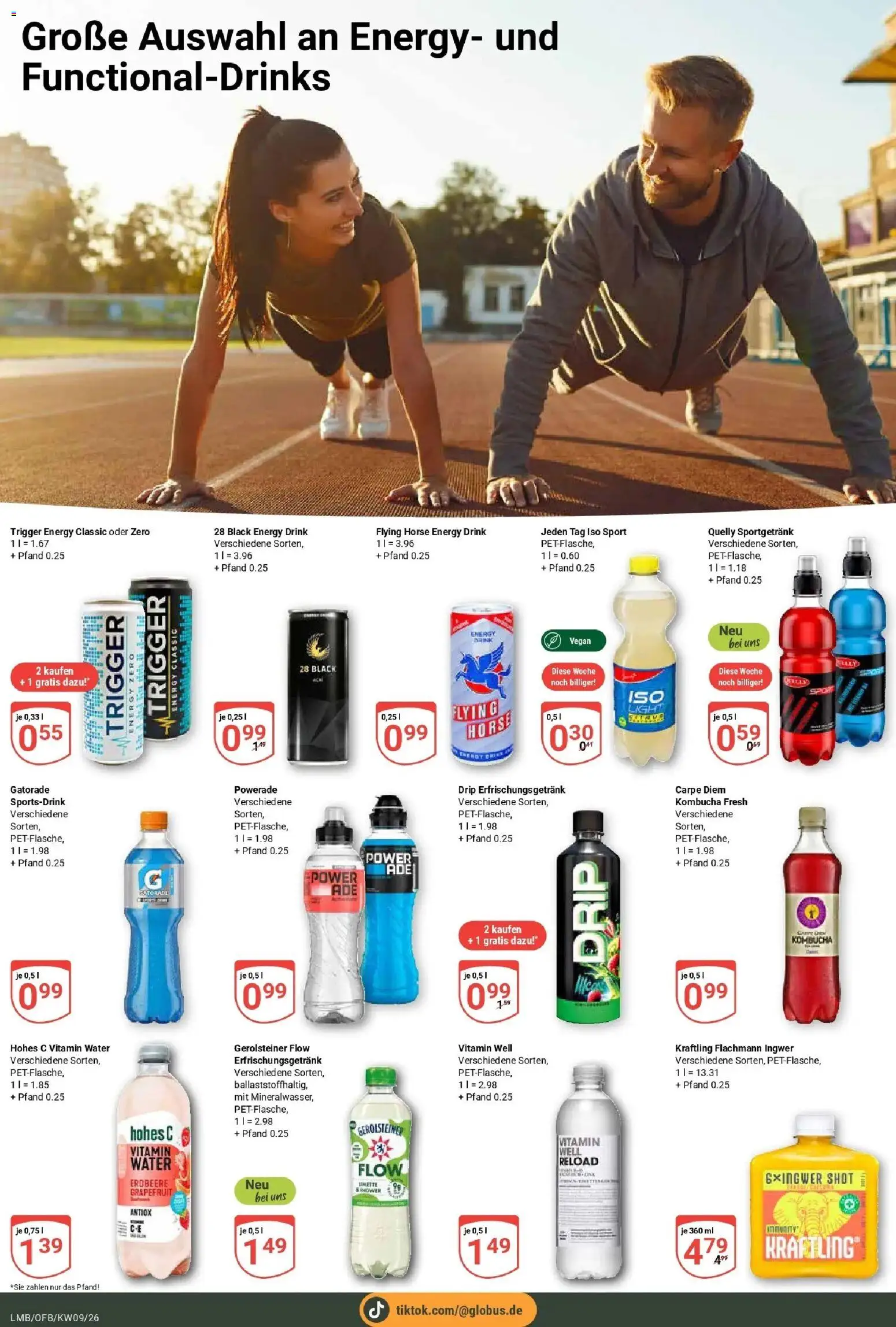 Globus Prospekt Limburg – gültig ab 23.02.2026 | Seite: 17 | Produkte: Grapefruit, Powerade, Hohes c, Gerolsteiner