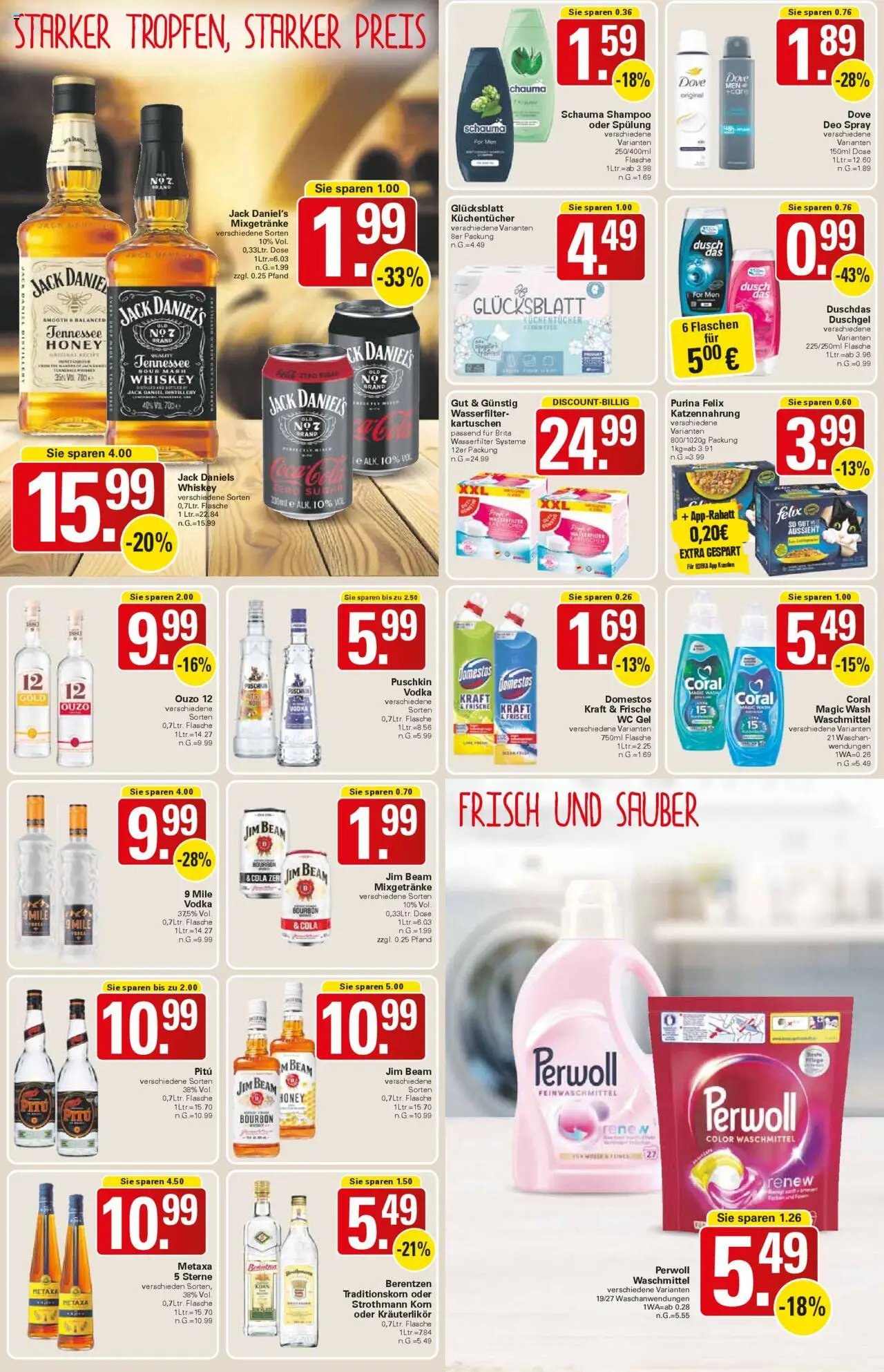 WEZ Prospekt – gültig ab 15.09.2025 | Seite: 15 | Produkte: Schauma shampoo, Perwoll, Duschdas, Bourbon