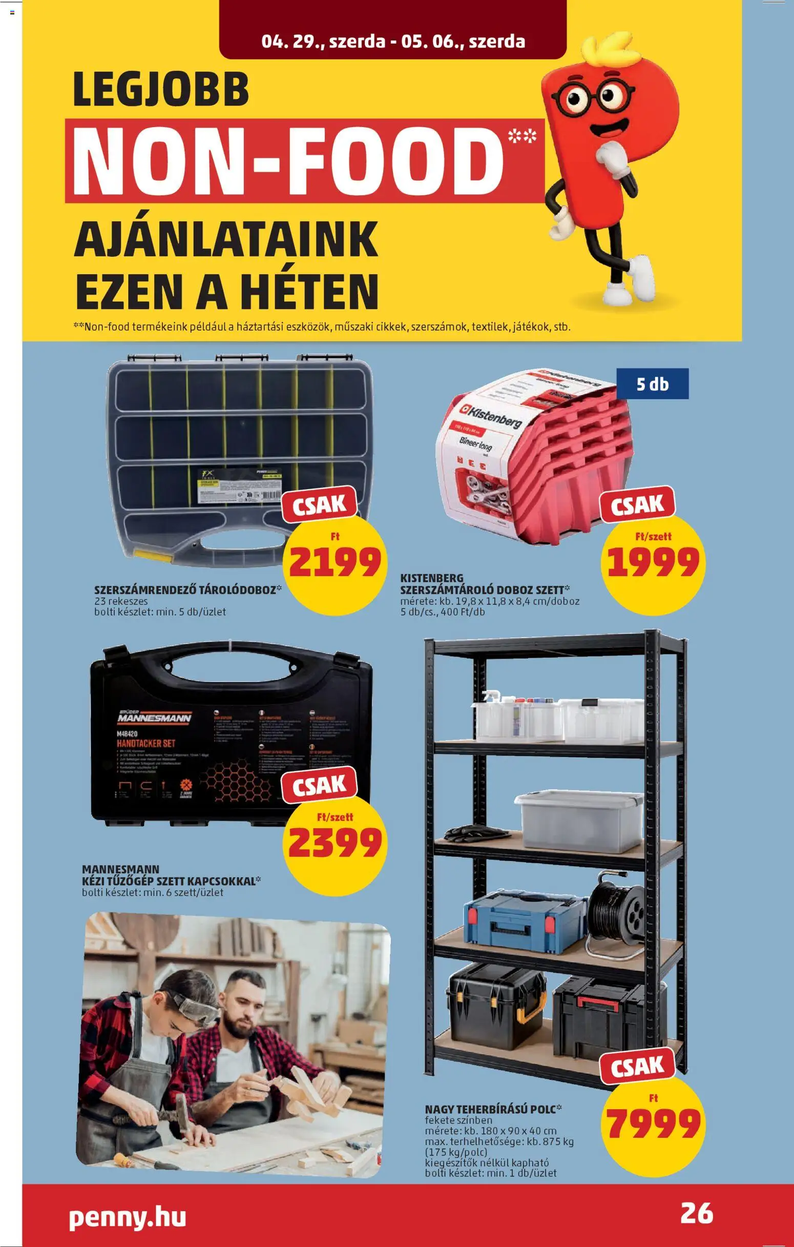 PENNY akciós ujság - amely érvényes a következő dátumtól: 29.04.2026 | Oldal: 30 | Termékek: Polc, Doboz