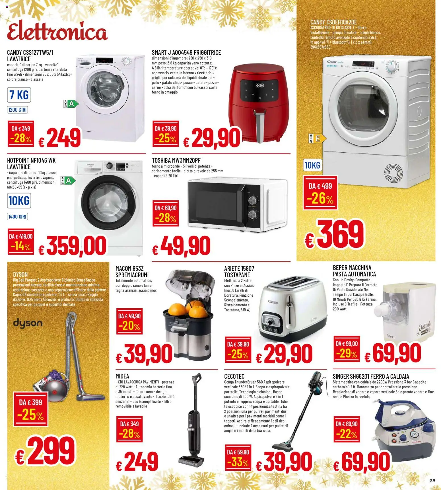 Volantino Famila del 15.12.2025 | Pagina: 35 | Prodotti: Pesce, Centrifuga, Pasta, Spremiagrumi