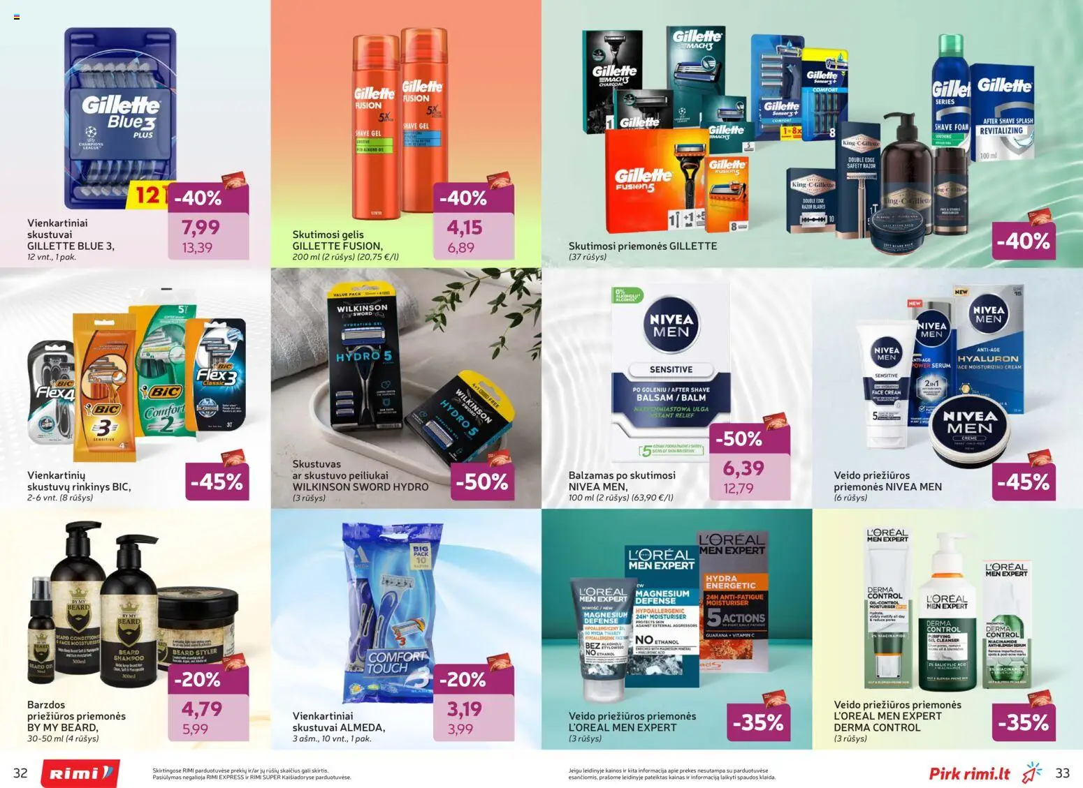 Rimi akcijos nuo 03.02.2026 | Puslapis: 17 | Prekių: Balzamas, Skustuvas