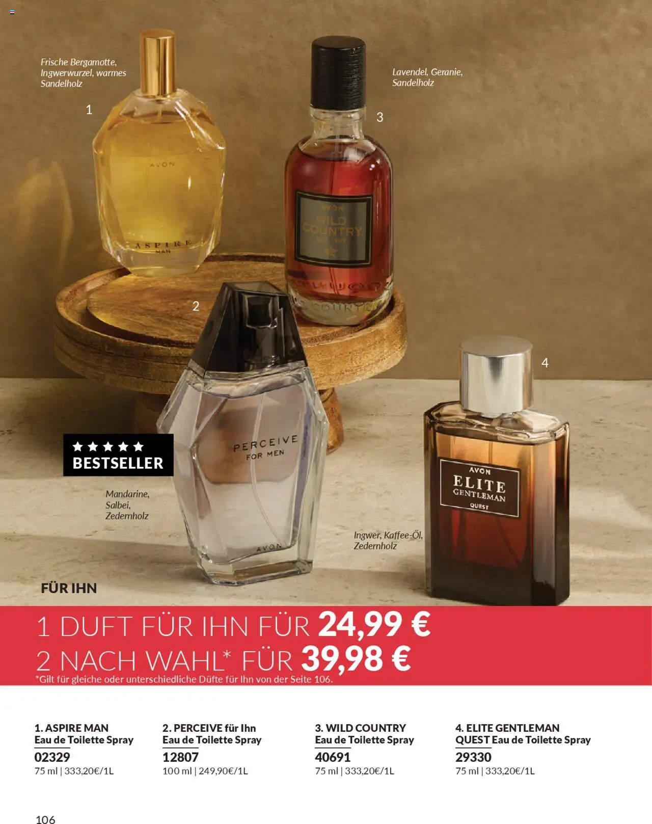 AVON Katalog Oktober 2025 – gültig ab 01.10.2025 | Seite: 108 | Produkte: Toilette, Duft, Eau de Toilette