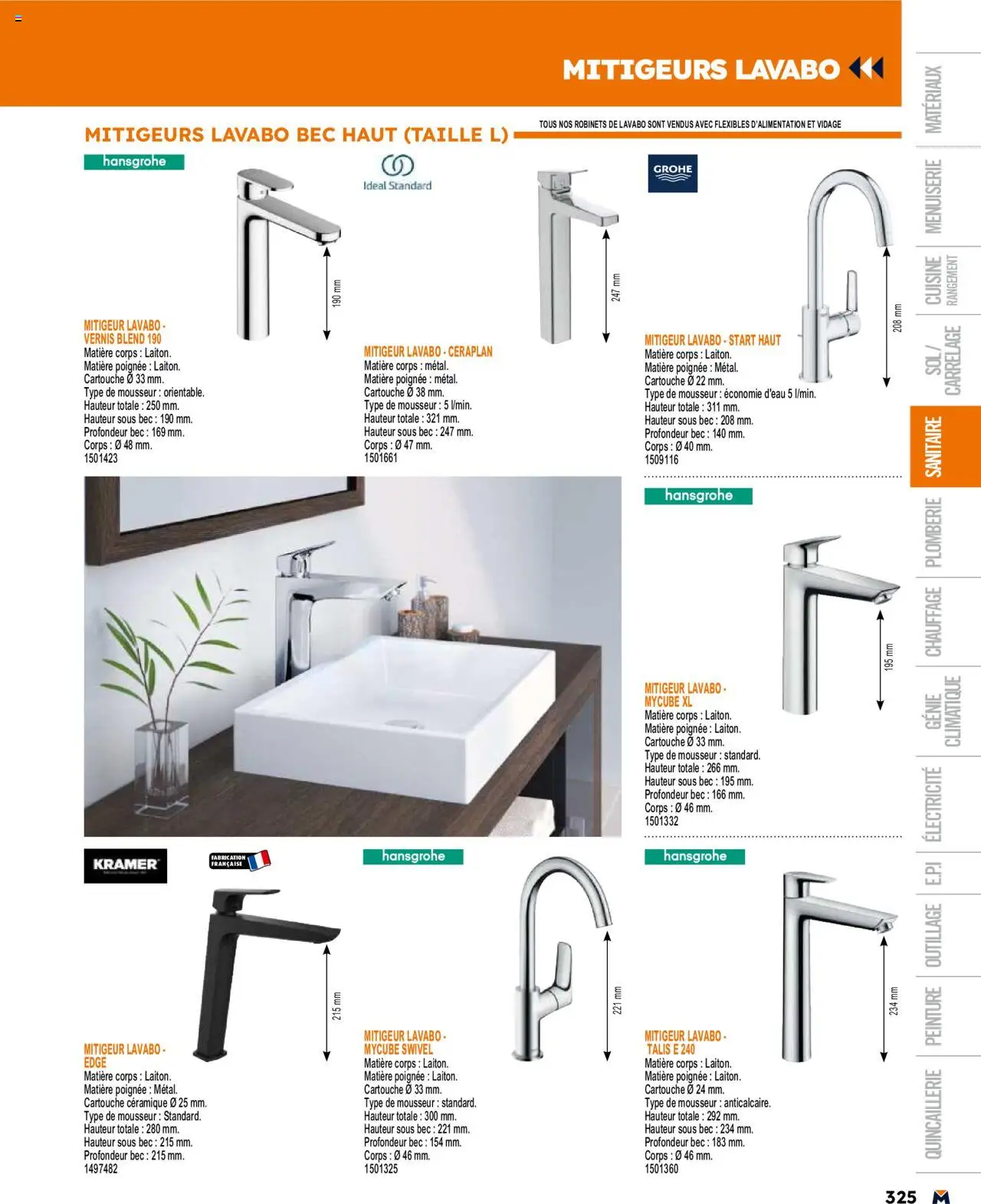  | Page: 325 | Produits: Lavabo, Cartouche