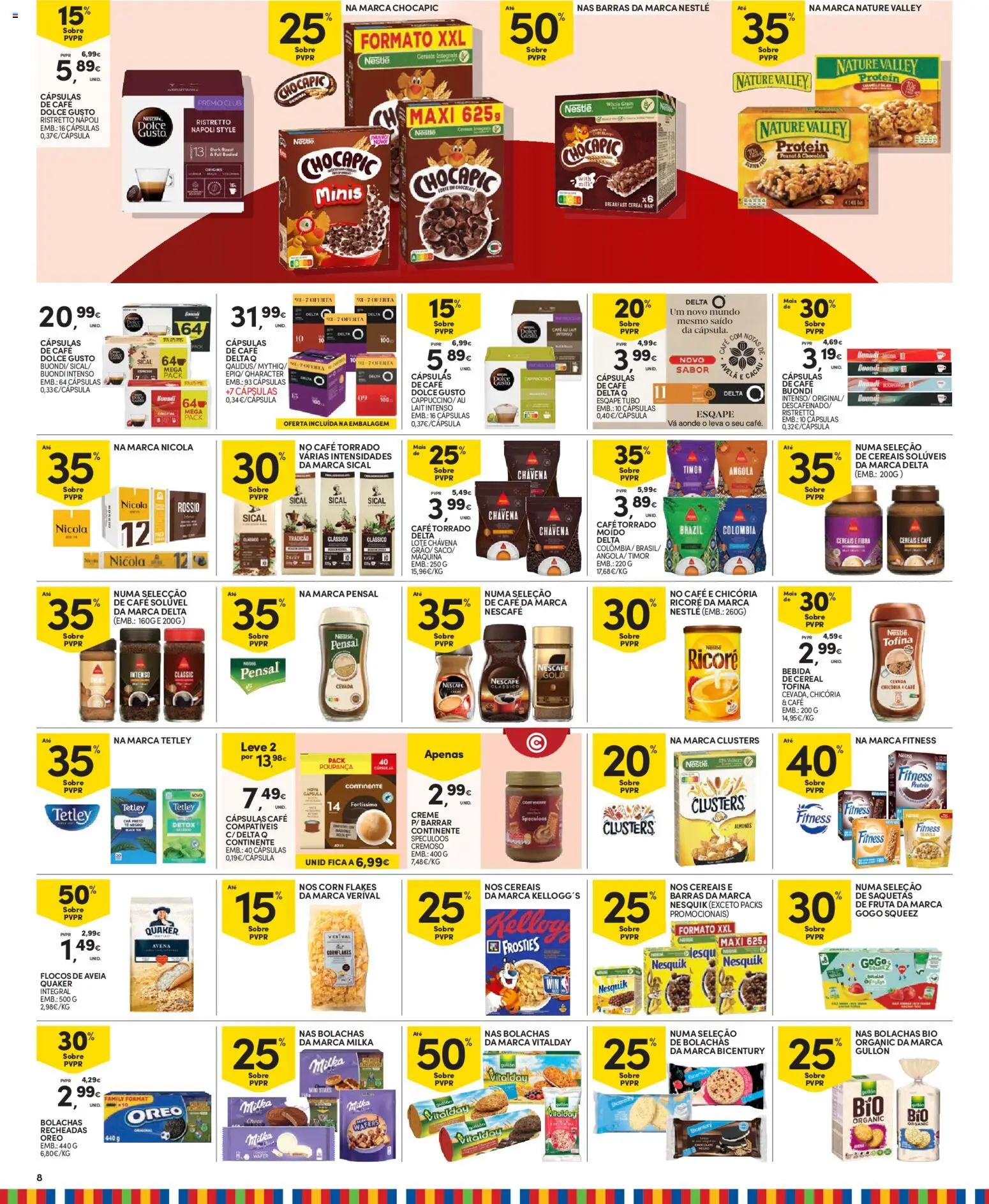 Continente Madeira │ válido de 14.04.2026 | Página: 8 | Produtos: Cápsulas café, Dolce gusto, Creme, Bebida