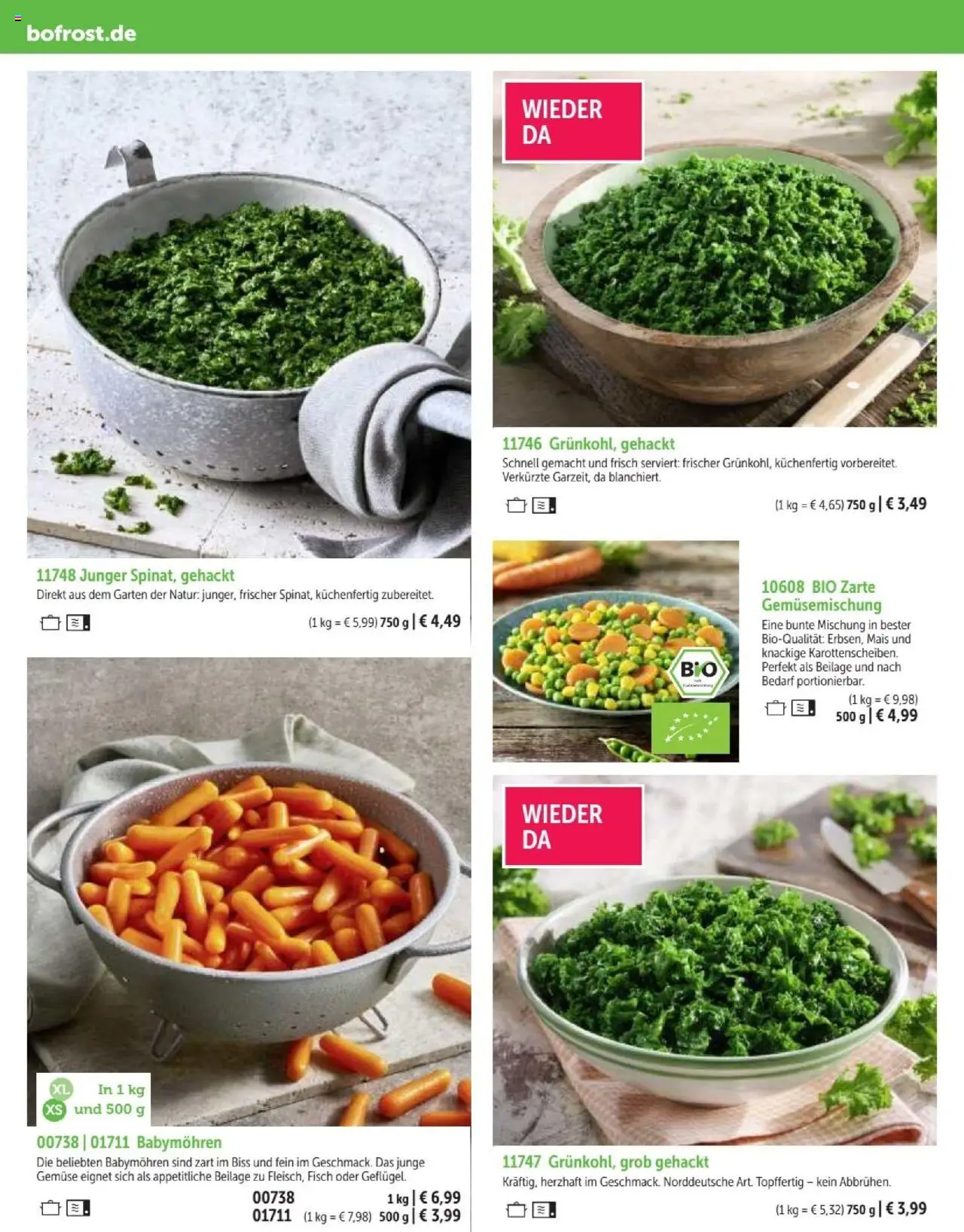 Bofrost Katalog – gültig ab 07.09.2025 | Seite: 34 | Produkte: Fisch, Gemüse