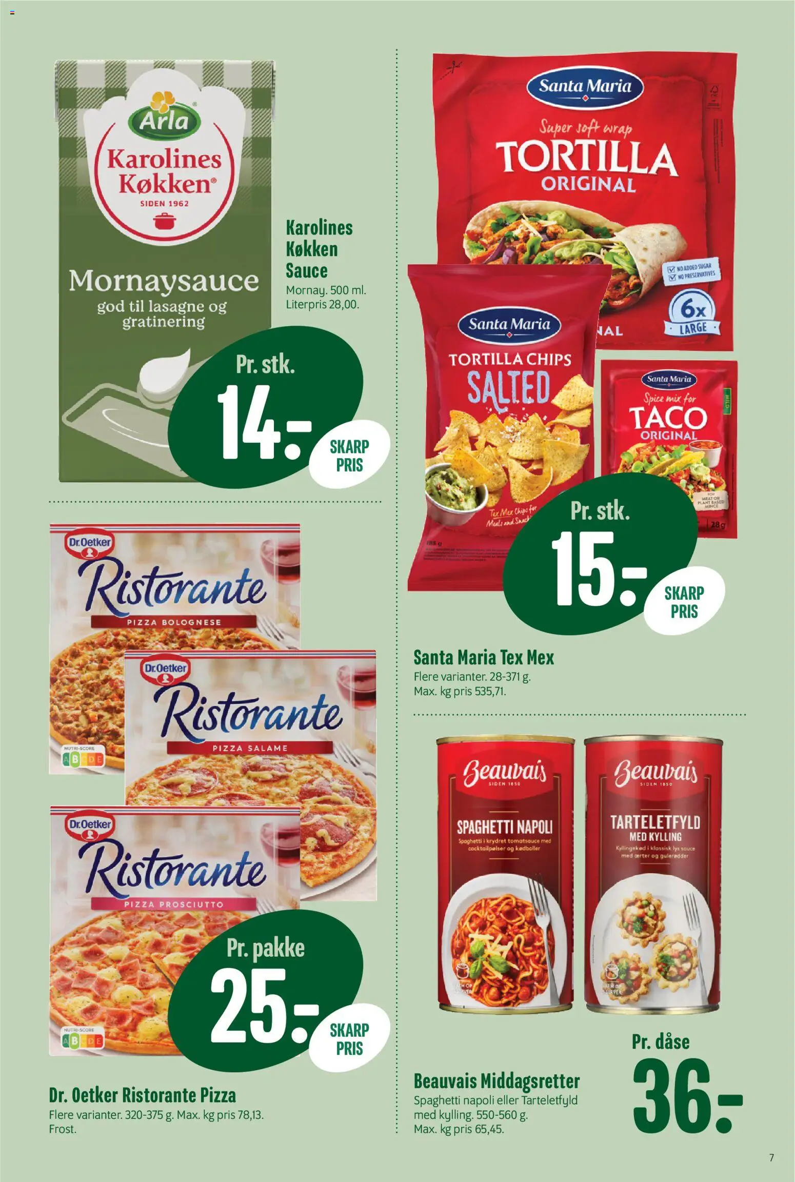 Min Købmand tilbudsavis – gyldig fra 23.01.2026 | Side: 7 | Produkter: Pizza, Kyllingekød, Chips, Carpete