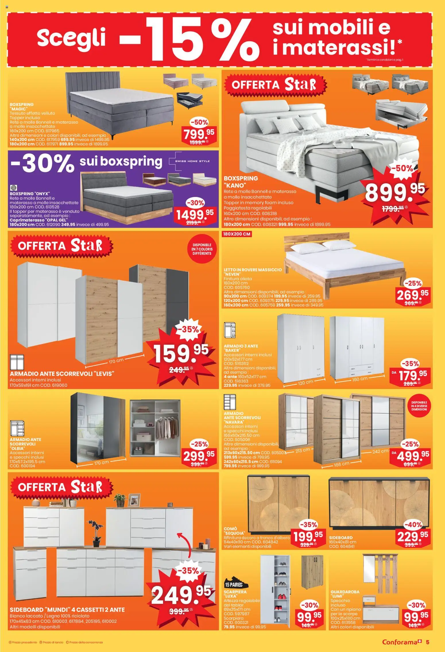 Conforama Aktionen IT – gültig ab 21.01.2026 | Seite: 5 | Produkte: Topper, Sideboard