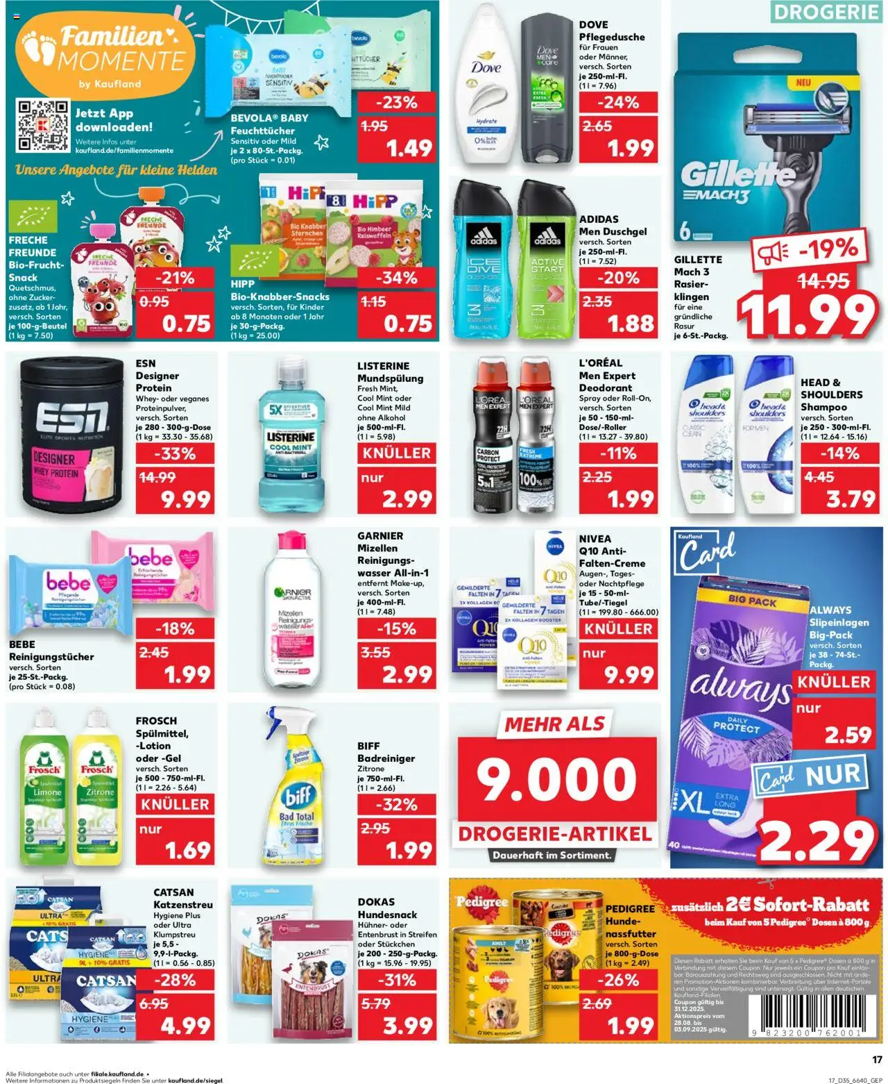 Kaufland Prospekt 	 - gültig ab dem 28.08.2025 | Seite: 17 | Produkte: Bad, Duschgel, Zucker, Pedigree