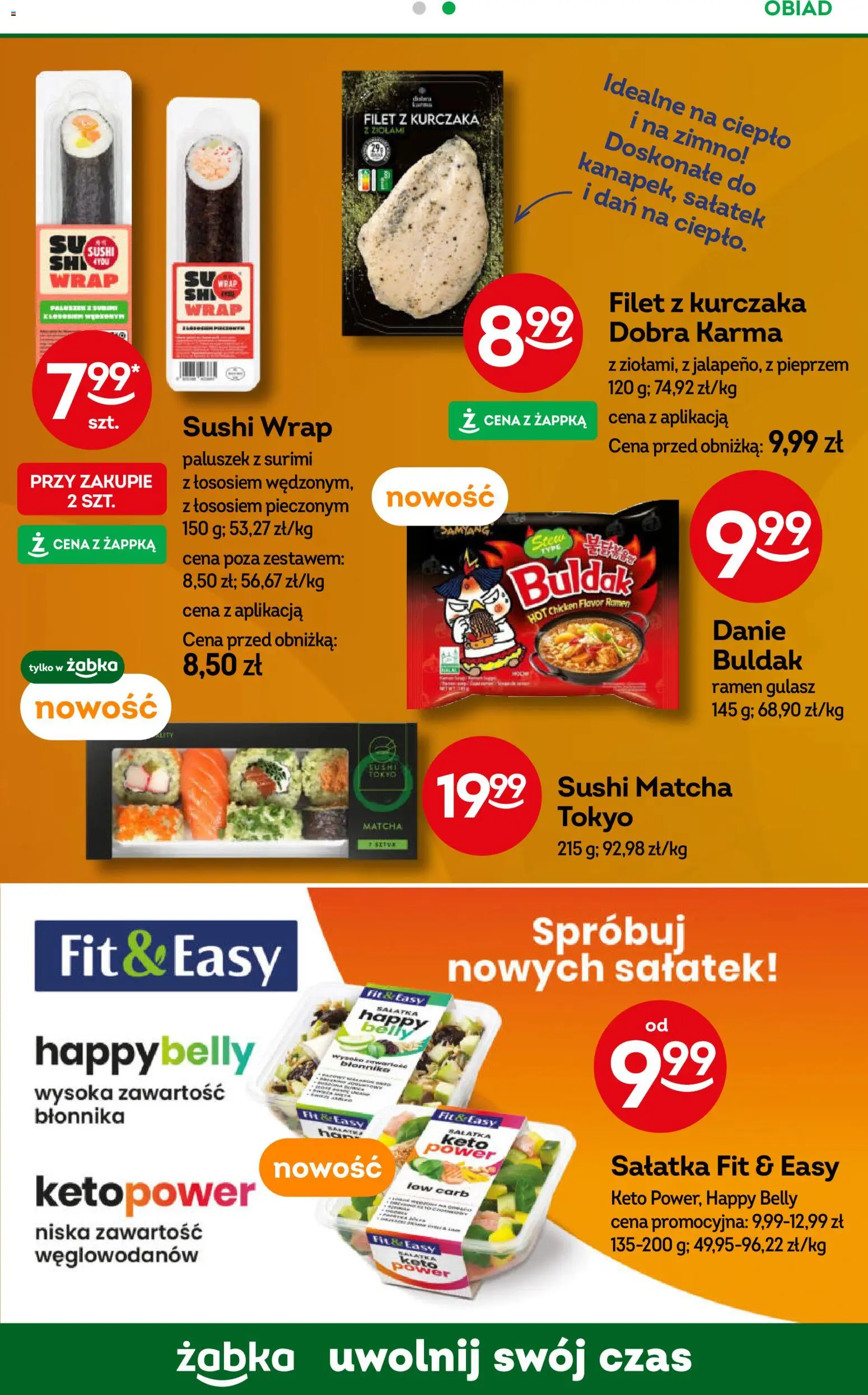 Żabka Gazetka od 14.01.2026 | Strona: 41 | Produkty: Surimi, Sushi, Gulasz, Sałatka