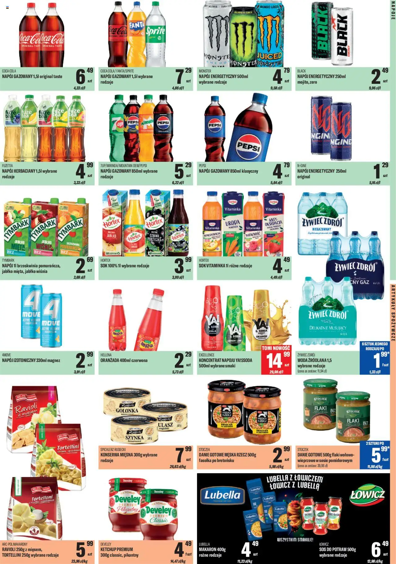TomiMarkt Gazetka od 10.10.2025 | Strona: 5 | Produkty: Szynka, Flaki, Makarony, Makaron