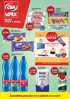 CBA Verex leták platný od 04.09.2025