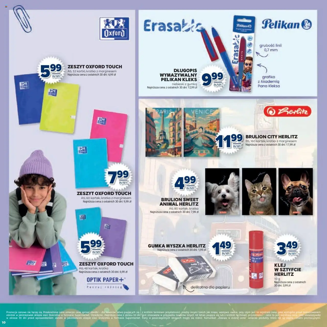 Stokrotka Gazetka - Witaj Szkoło od 13.08.2025 | Strona: 10 | Produkty: Stokrotka, Zeszyt, Myszka