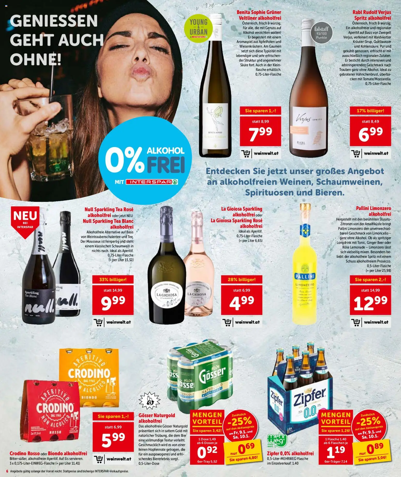 Interspar Flugblatt - Oberösterreich gültig ab 08.01.2026 | Seite: 6 | Produkte: Eis, Bier