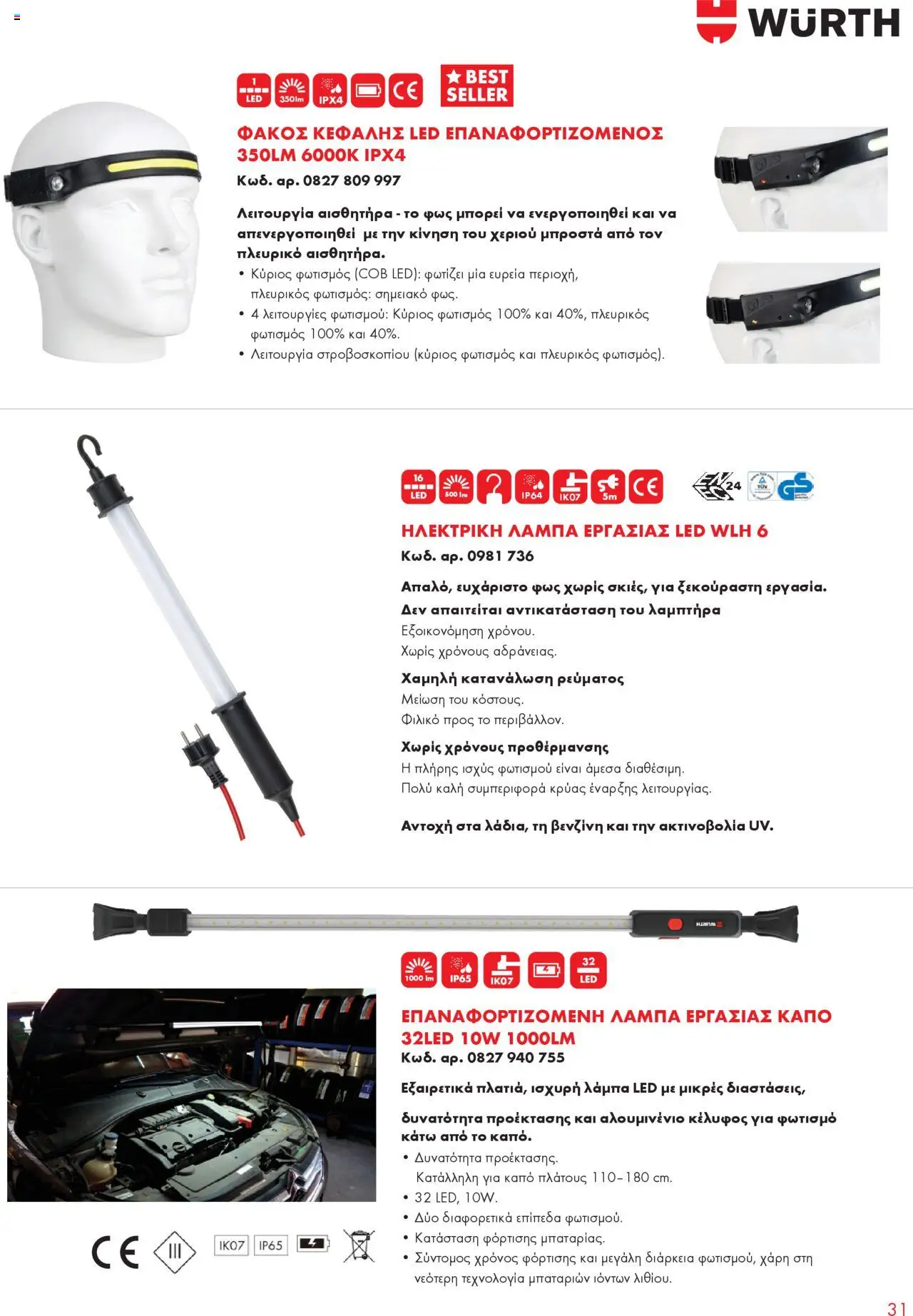 WURTH - Garage Equipment – σε ισχύ από 01.10.2025 | Σελίδα: 31