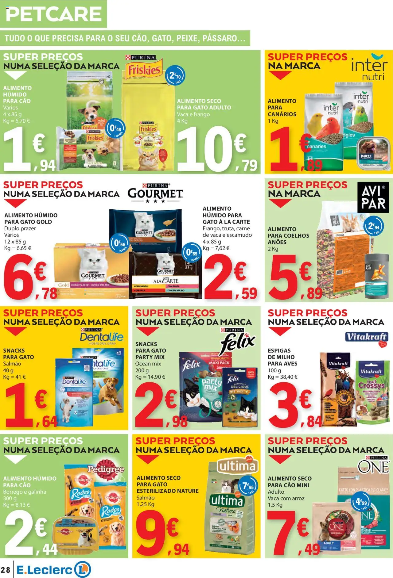 E.Leclerc folheto │ válido de 11.09.2025 | Página: 28 | Produtos: Frango, Salmão, Arroz, Milho