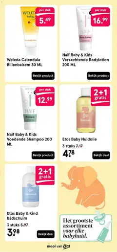 Etos Baby & Kind Badschuim, 3 stuks 5.97 - Voorbeeld van een folder van Etos, geldig van 23.03.2026 | Pagina: 5 | Producten: Ginkgo biloba, Shampoo, Badschuim