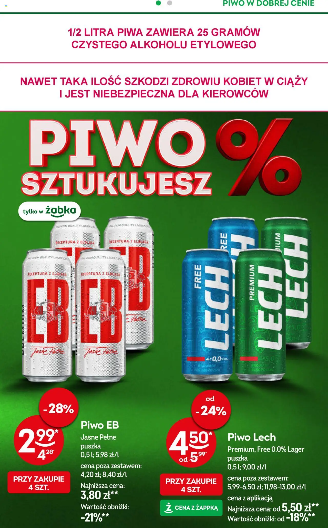 Żabka Gazetka od 04.06.2025 | Strona: 30 | Produkty: Piwo