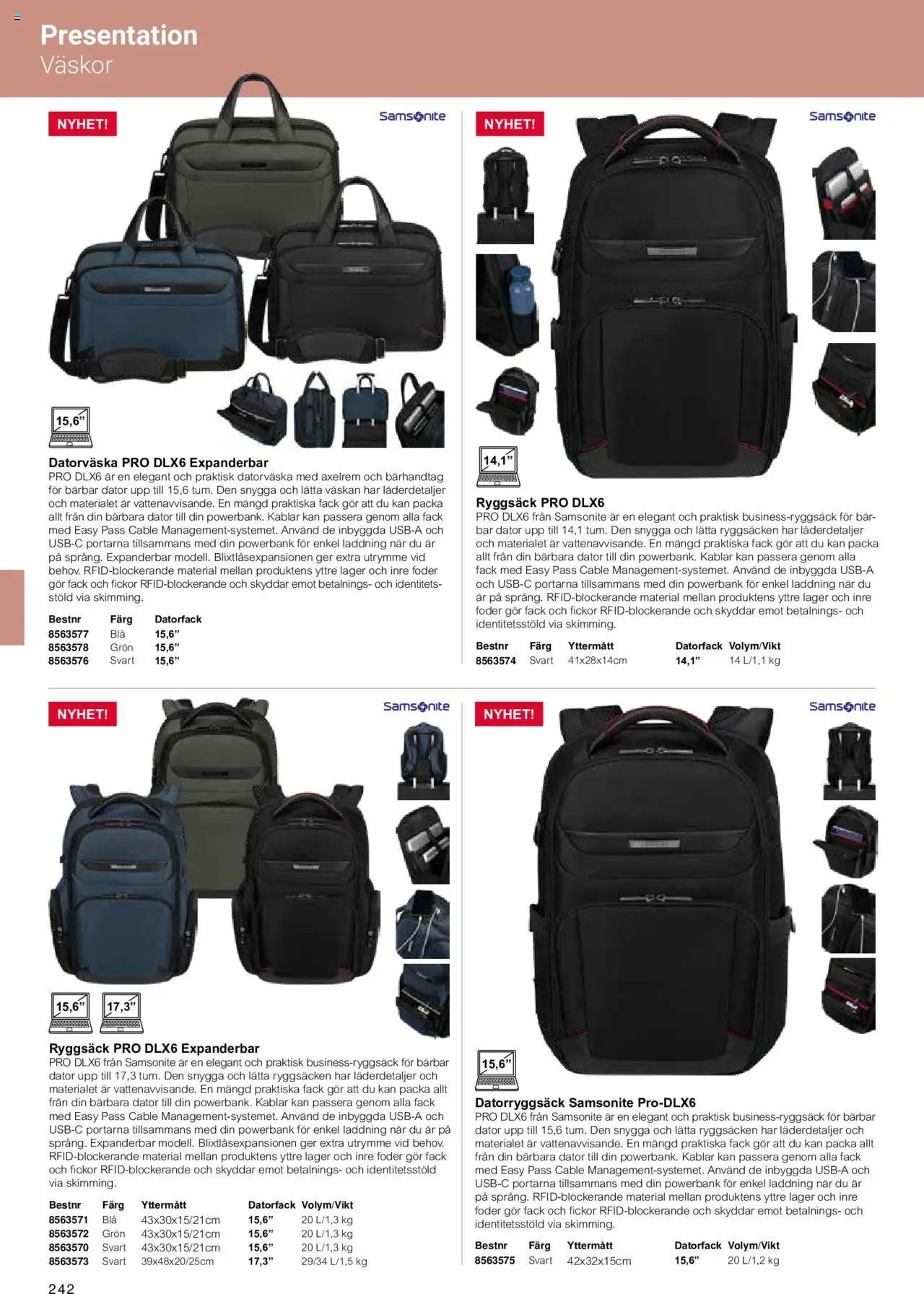Office Depot reklamblad aktuell från 15.02.2024 | Sida: 244 | Produkter: Datorryggsäck, Ryggsäck, Dator, Powerbank