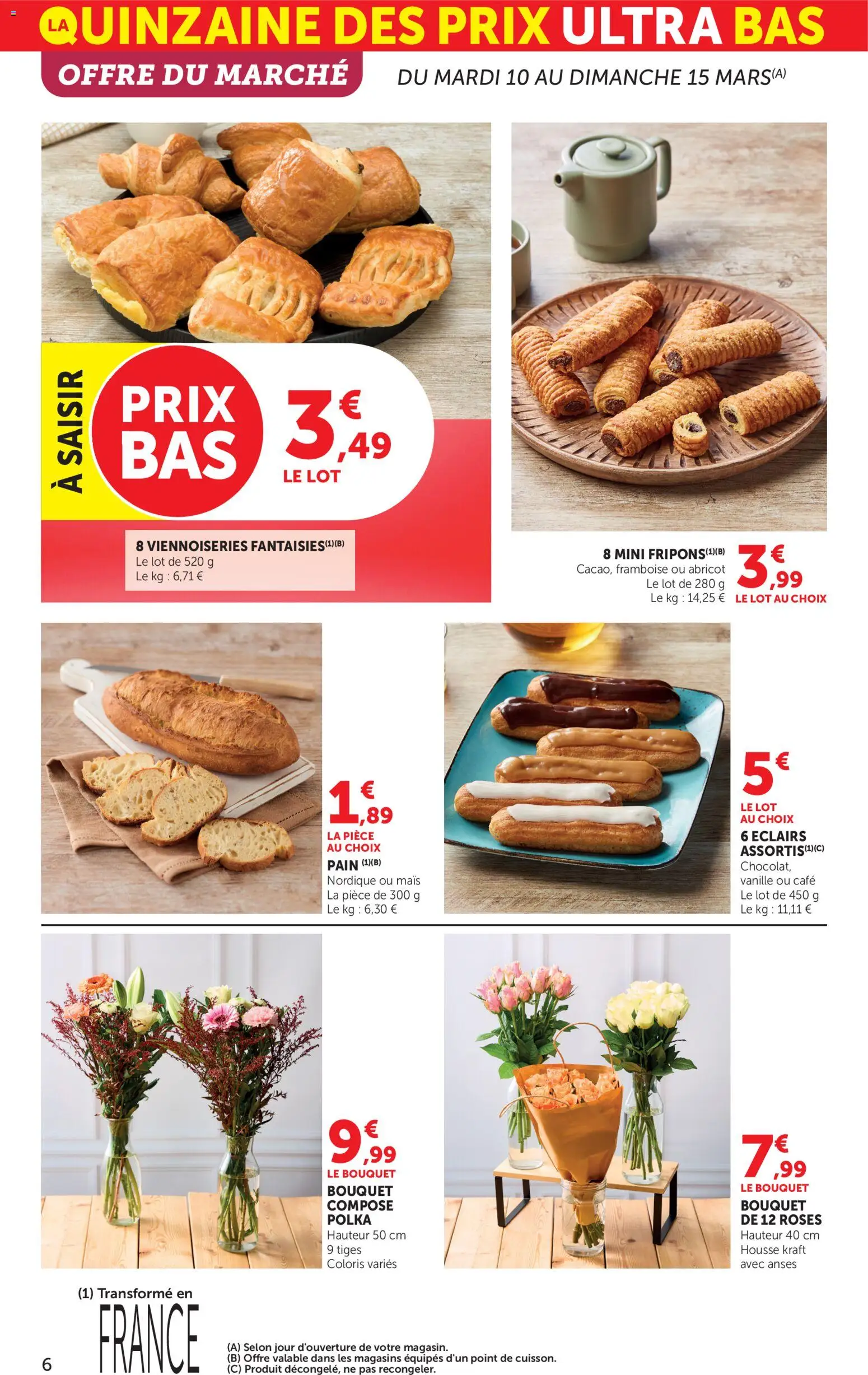 {H1} | Page: 6 | Produits: Abricot, Mais, Viennoiseries, Pain