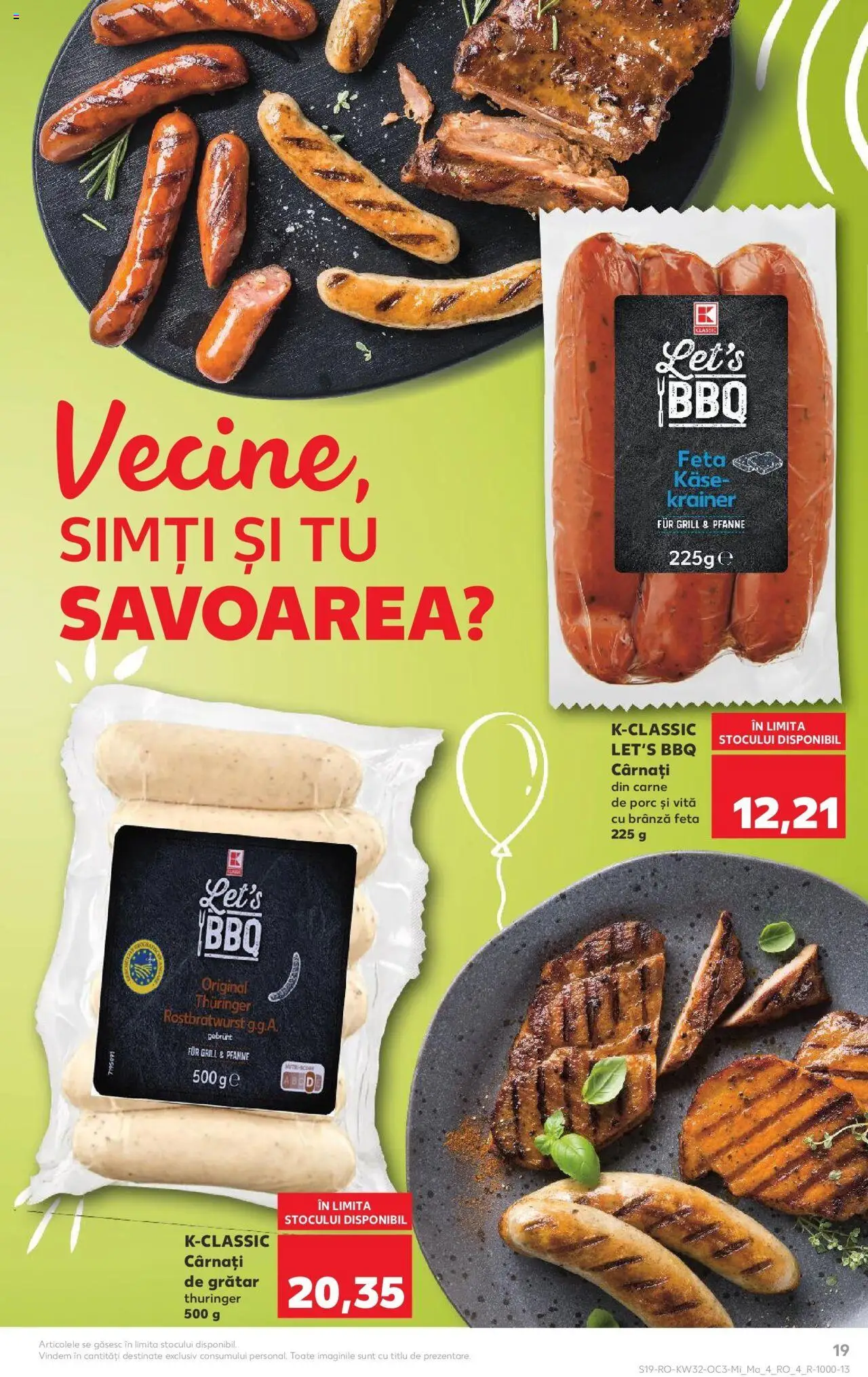 Catalog Kaufland - Arad – valabil de la 06.08.2025 | Pagină: 19 | Produse: Grill, Grătar, Carne De Porc, Cârnați