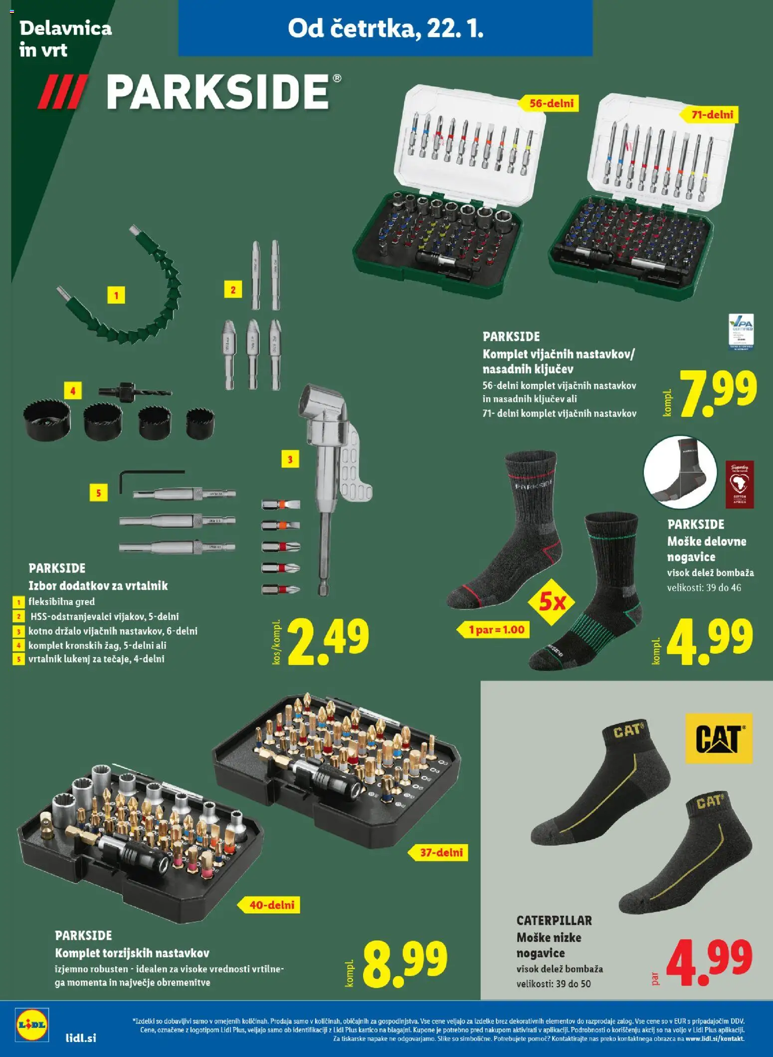 Novi Lidl katalog ponudbe – veljaven od 22.01.2026 | Stran: 30 | Izdelki: Nogavice, Vrtalnik