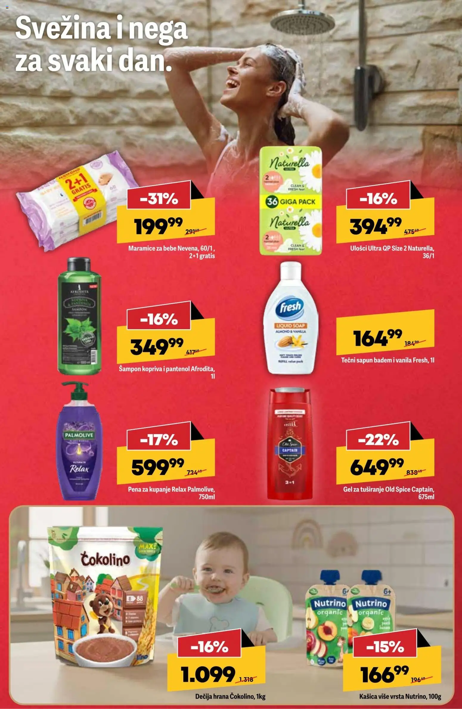 Mega Maxi katalog - važi od 19.02.2026 | Strana: 2 | Proizvode: Badem, Šampon, Gel za tuširanje, Pena za kupanje