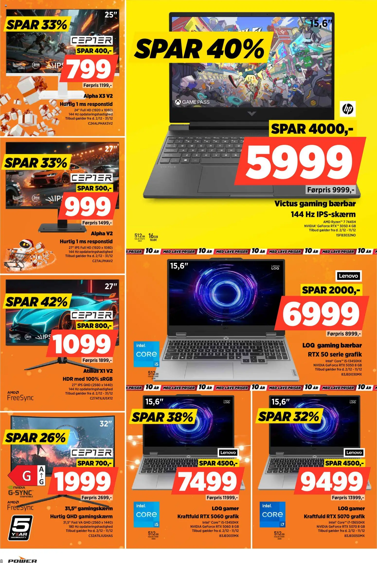 Power tilbudsavis – gyldig fra 02.12.2025 | Side: 8 | Produkter: Disk