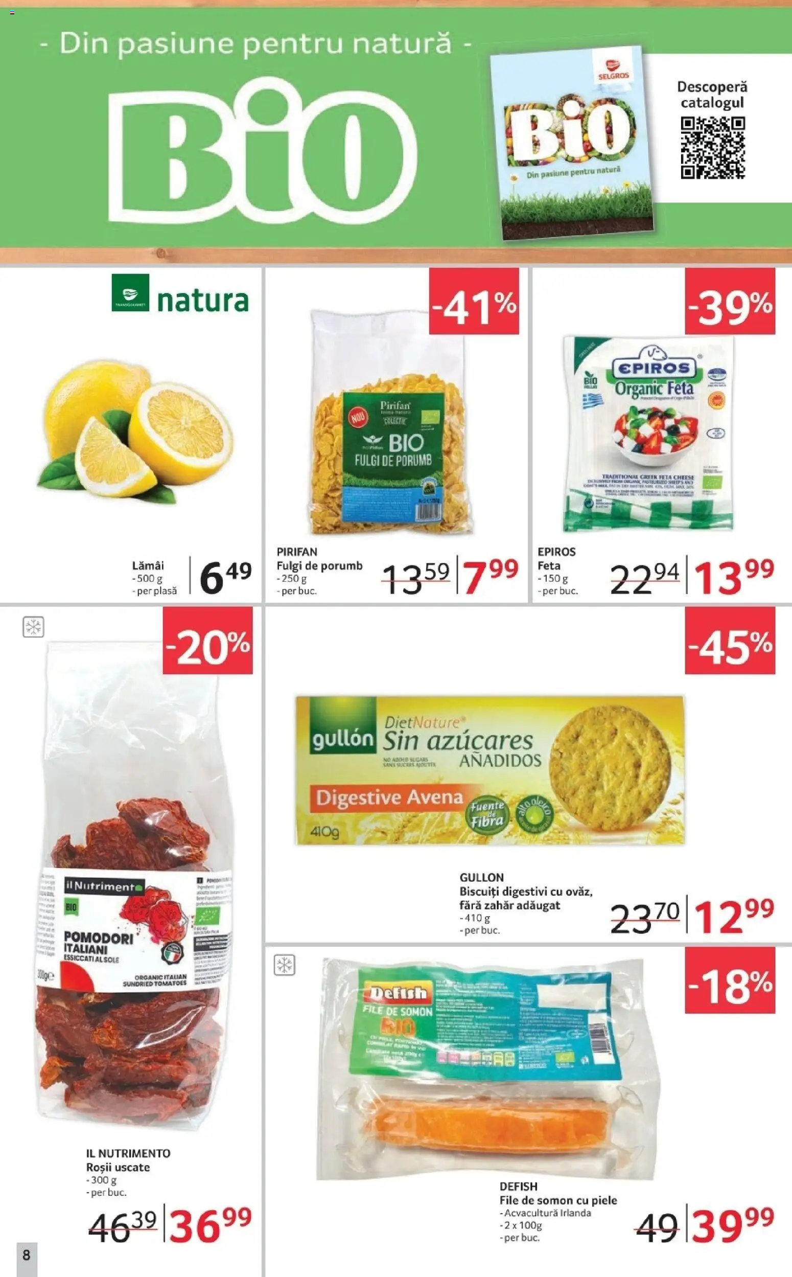 Noul catalog Selgros – valabil de la 02.01.2026 | Pagină: 8 | Produse: Biscuiți, Fulgi, Porumb, Zahăr