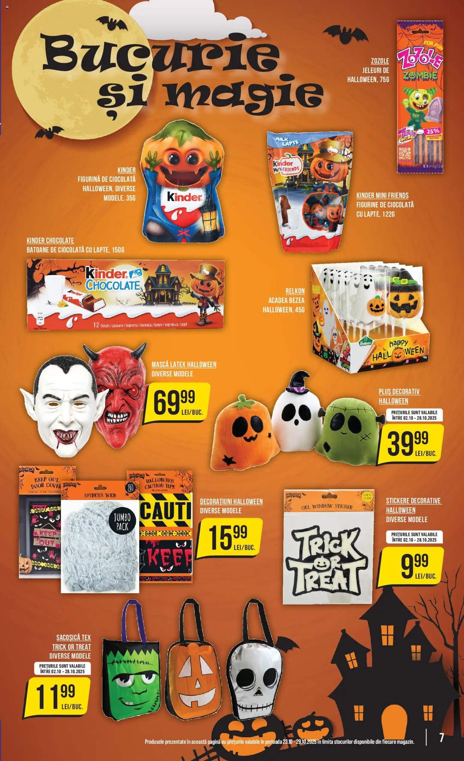 Noul catalog Mega Image – valabil de la 23.10.2025 | Pagină: 7 | Produse: Lapte, Ciocolată, Jeleuri