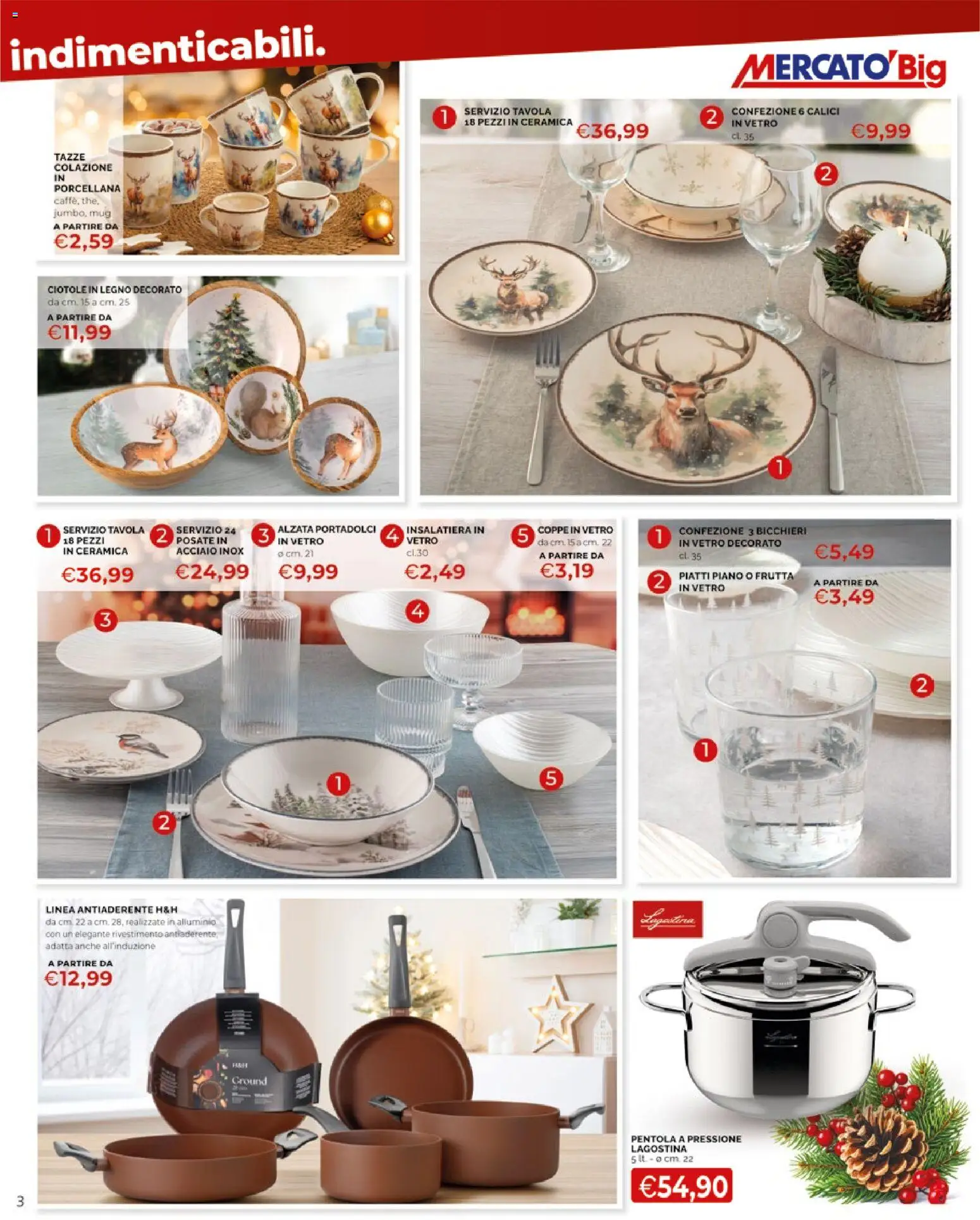 Volantino Mercatò del 10.11.2025 | Pagina: 3 | Prodotti: Posate, Frutta, Alluminio, Pentola a pressione