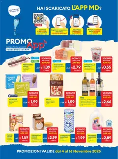 Anteprima del volantino Volantino MD Discount	 valido a partire dal 04.11.2025 | Pagina: 17 | Prodotti: Latte, Olio, Prosciutto, Pop corn