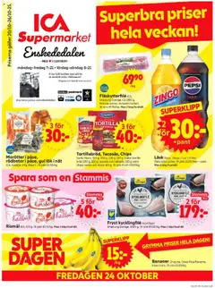 ICA Supermarket - Enskededalen - Förhandsvisning av reklamblad från butik ICA Supermarket aktuell från 20.10.2025