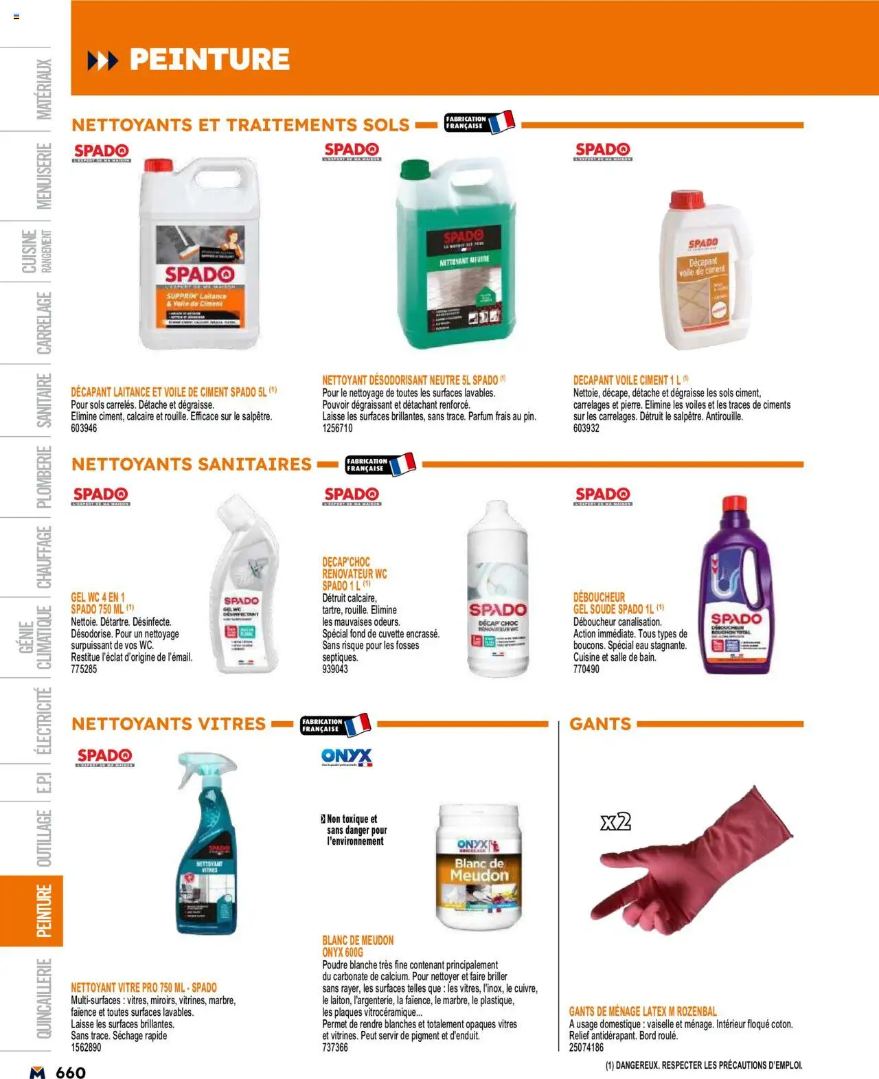  | Page: 660 | Produits: Parfum, Désodorisant, Détachant, Gants